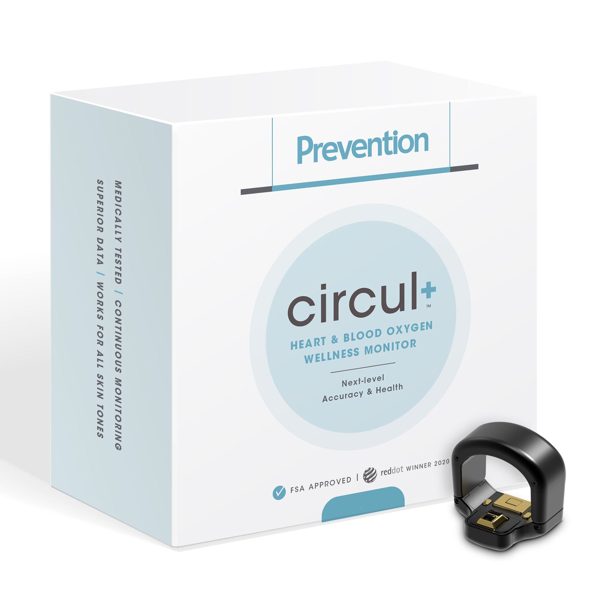 BodiMetrics LLC - O2-88-L Wellness Monitor Ring Prevention® circul+™ Monitoring Blood Pressure, Oximetry, Heart Rate, Temperature Battery Operated