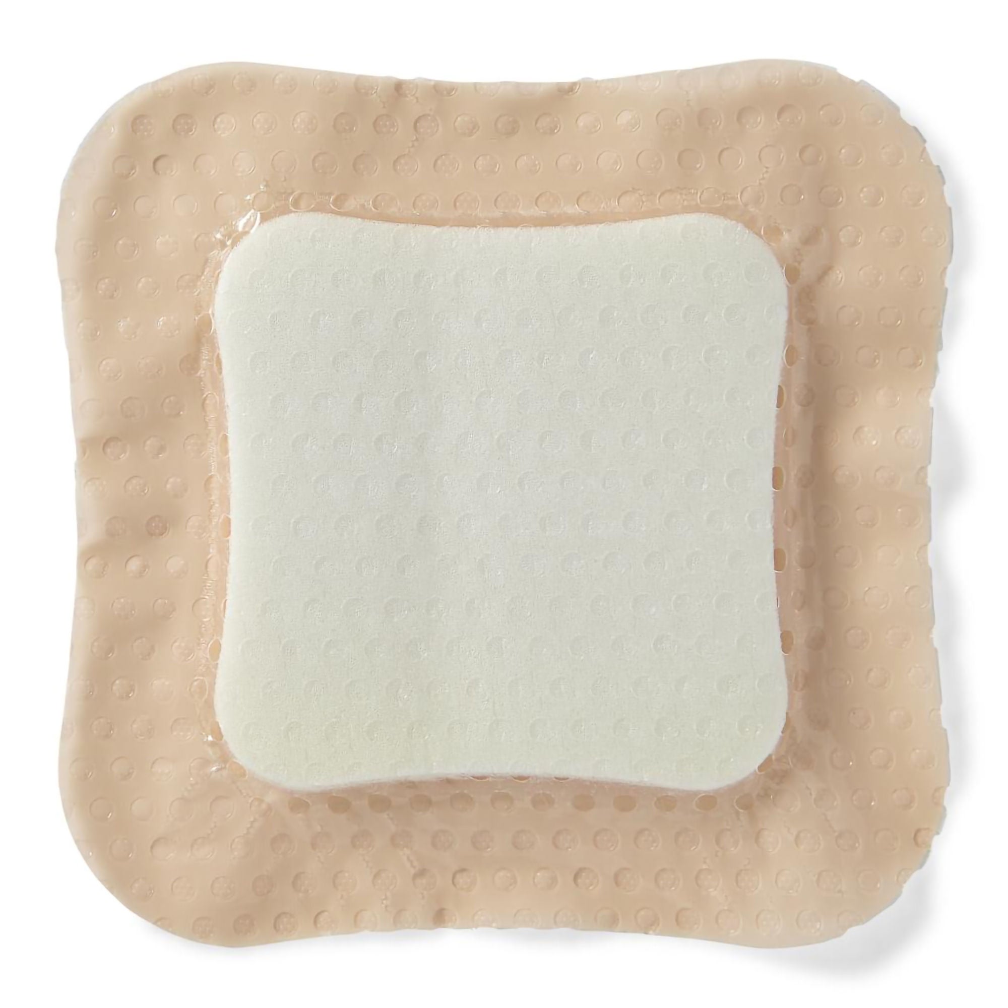 Medline - MSC9644EP Silver Foam Dressing Optifoam® Gentle Ag+ Square Sterile