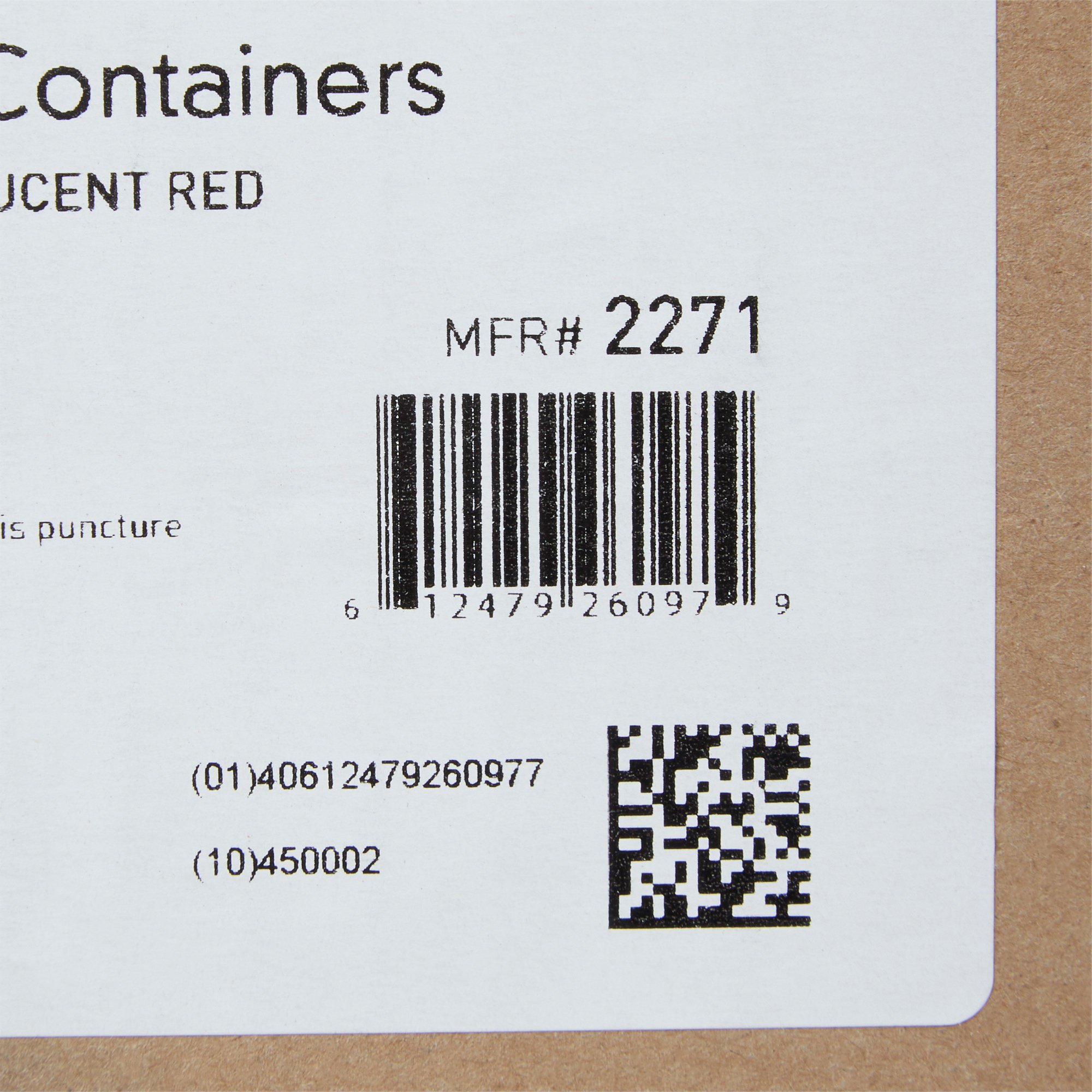 McKesson Brand 2271 - McKesson Prevent® Sharps Container, 2 Gallon, 9-1/4 x 10 x 6 Inch - 1/Each, 20/Case