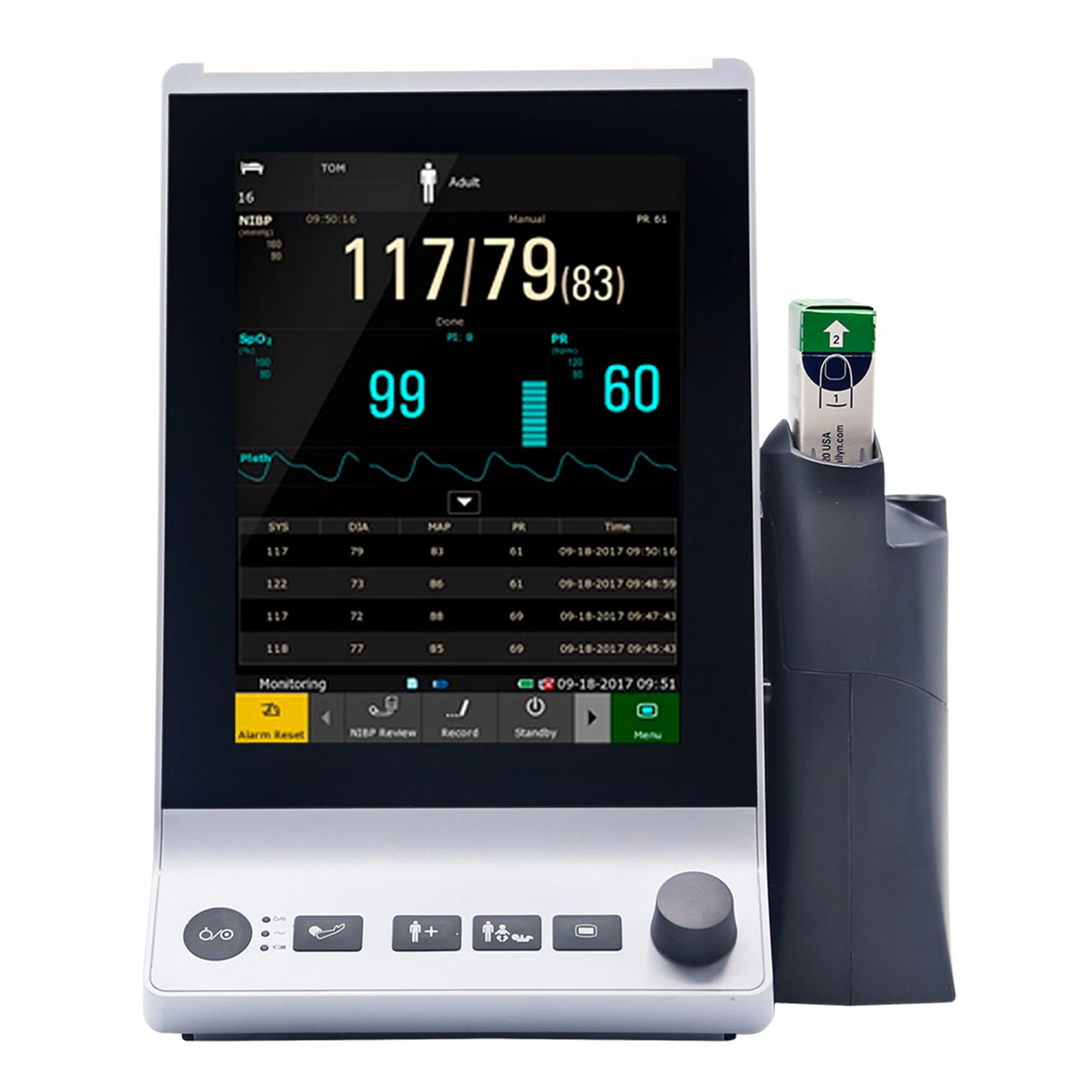 EdanUSA & MDPro - MDPRO2500_NST Vital Signs Monitor MDpro Monitoring / Spot check NIBP, SpO2, Temperature AC Power / Battery Operated
