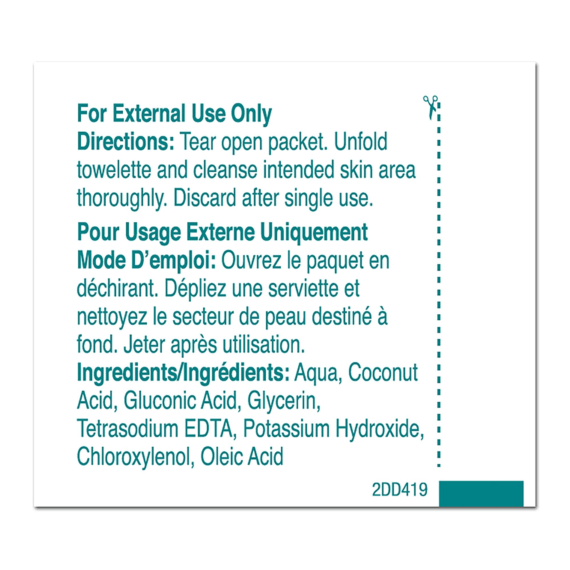 Professional Disposables - D41900 PDI® Scented Castile Soap Towelettes