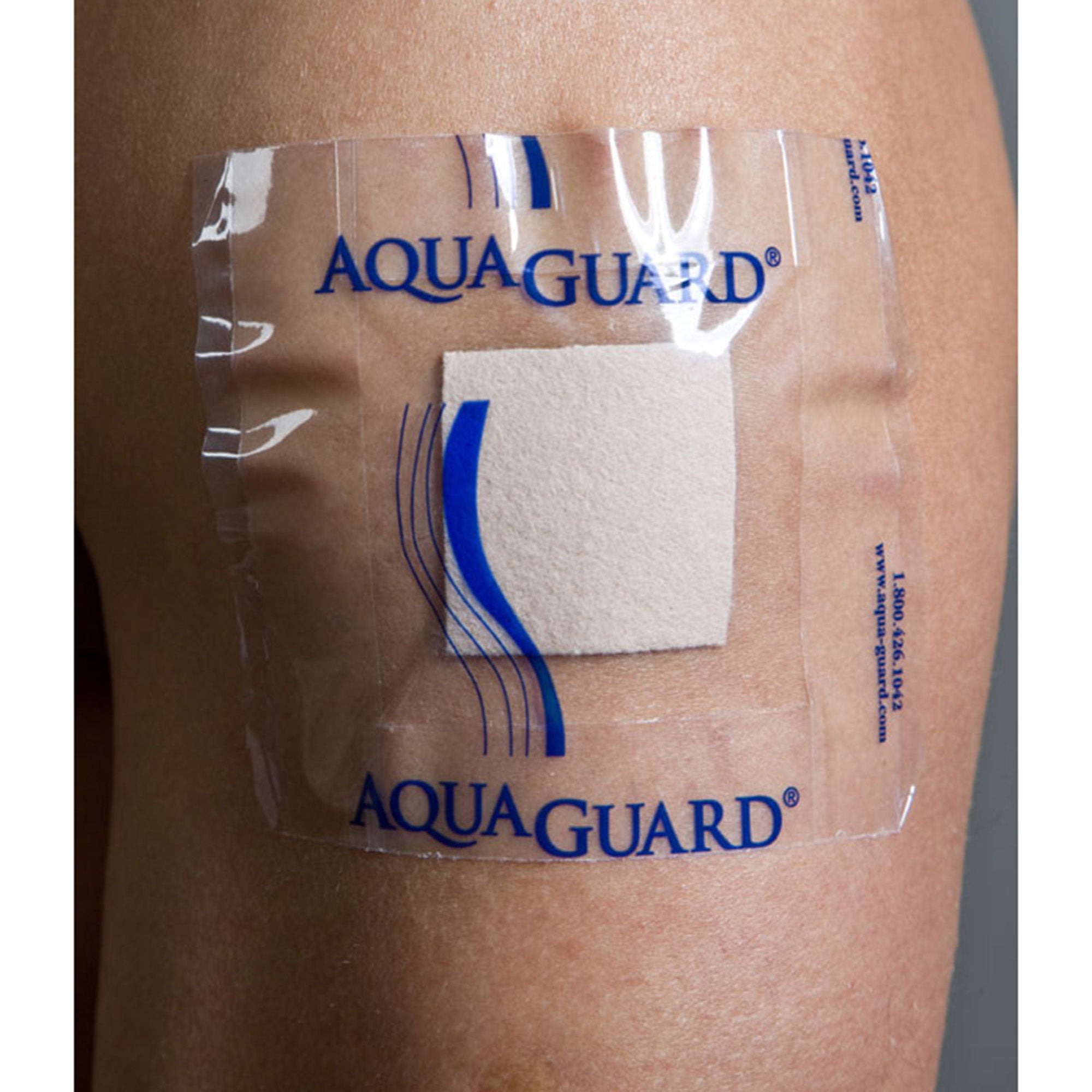 Tidi Products - 50004-RPK IV Site Barrier Protector AquaGuard® Shower Sheet 4 X 4 Inch Square NonSterile