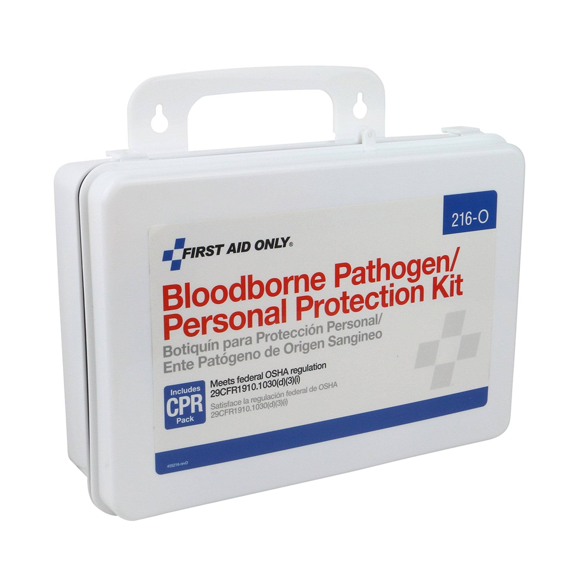 First Aid Only Bloodborne Pathogen Spill Clean Up / Personal Protection With CPR Pack Kit 216-O by Acme United