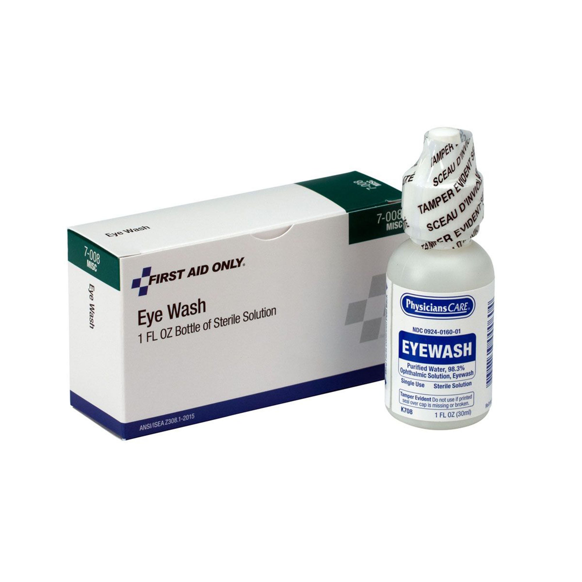 Acme United - 7-008-001 Eyewash Solution First Aid Only® 1 oz. Dropper Bottle