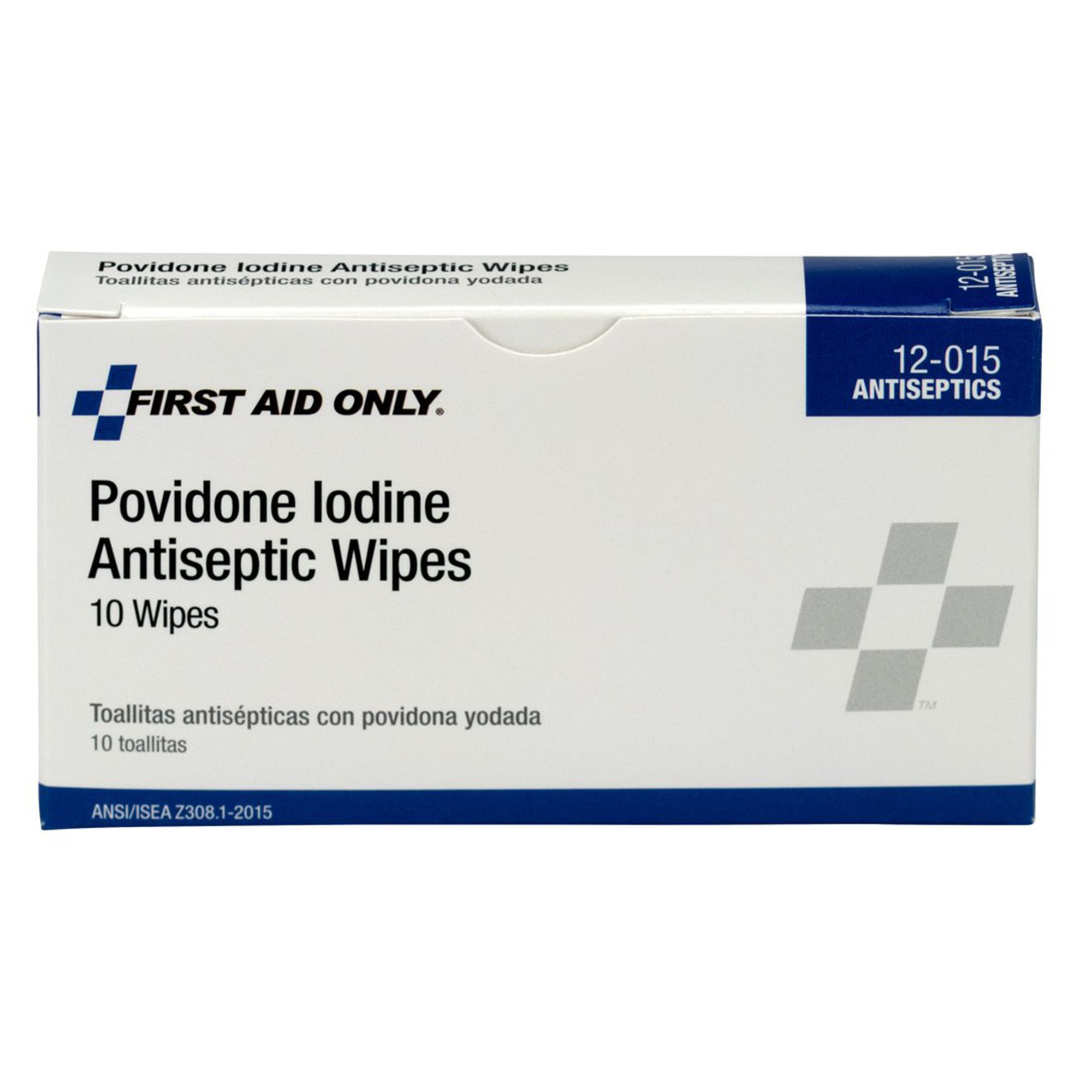 Acme United 12-015-004 - First Aid Only Povidone Iodine Antiseptic Wipes - 1/Box, 60/Case