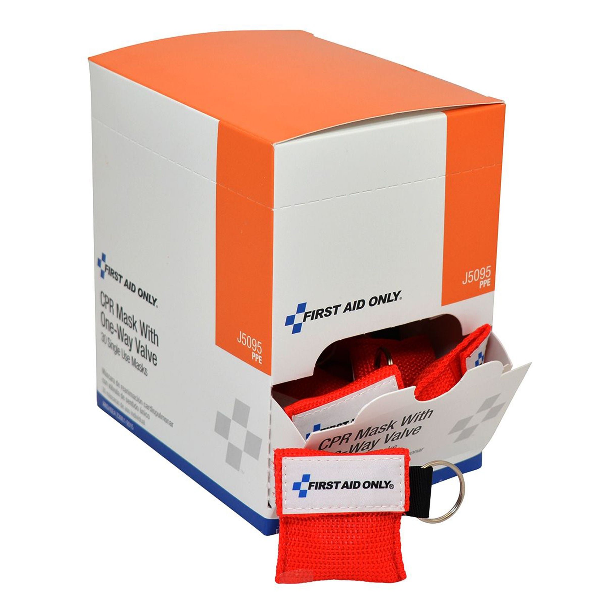Acme United - J5095 CPR Face Shield With Key Chain First Aid Only® Mouth to Mask 5-3/4 X 4-1/2 X 6-1/2 Inch Single Use