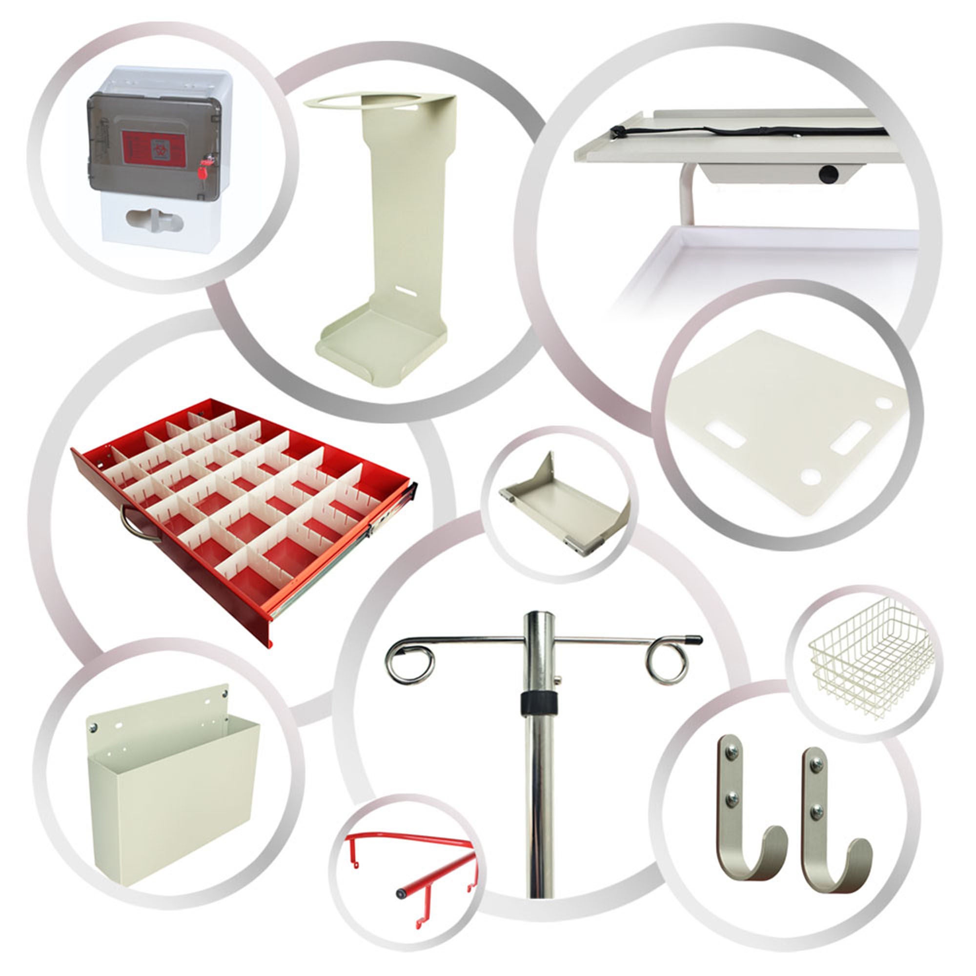 Harloff - MD30-EMG3 Emergency Cart Accessories Package M-Series For M-Series Carts