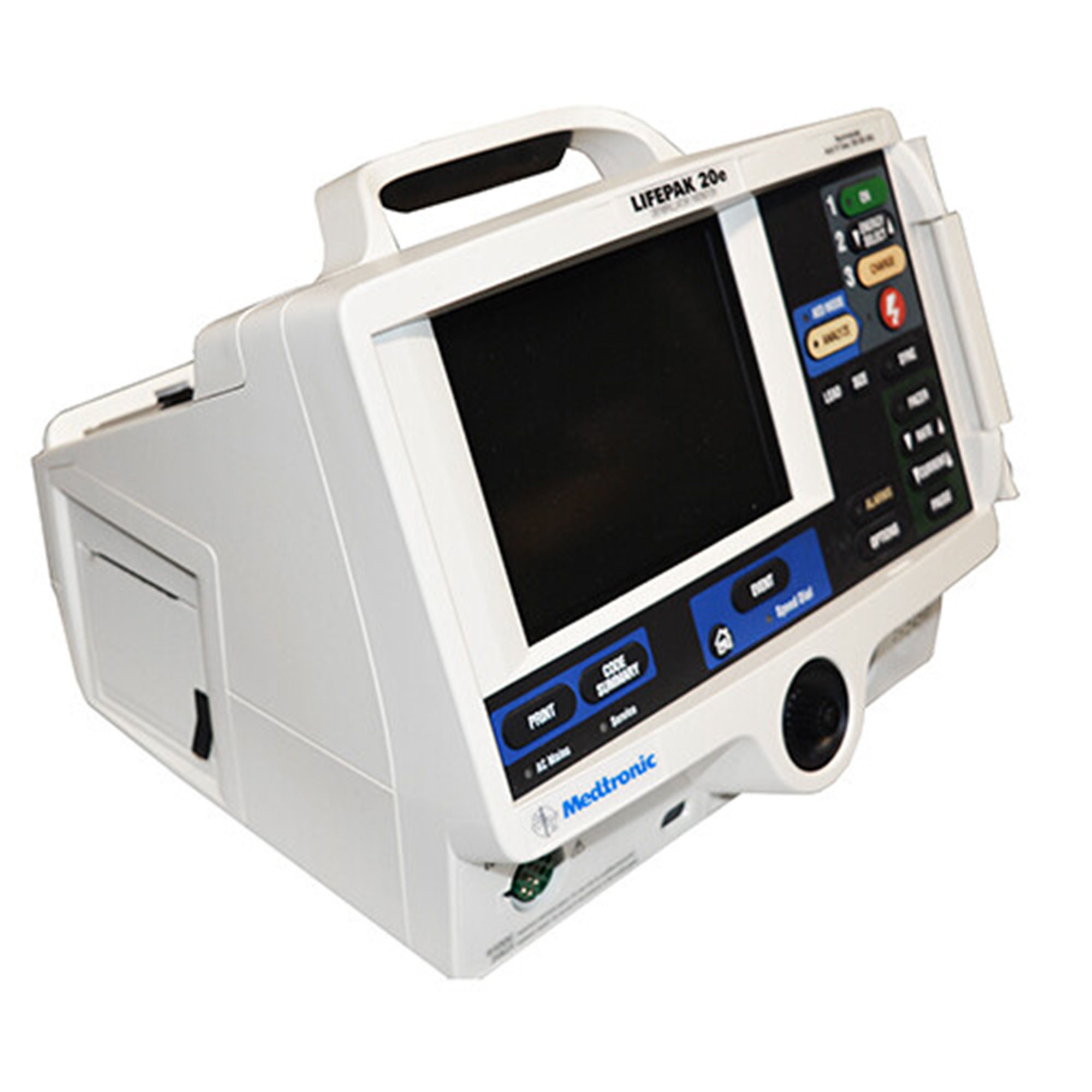 Soma Technology - DEF-0012G-FG Refurbished Defibrillator Unit Automatic / Manual Operation Lifepak® 20E Paddles Contact AC Power / Battery Operated LCD Display