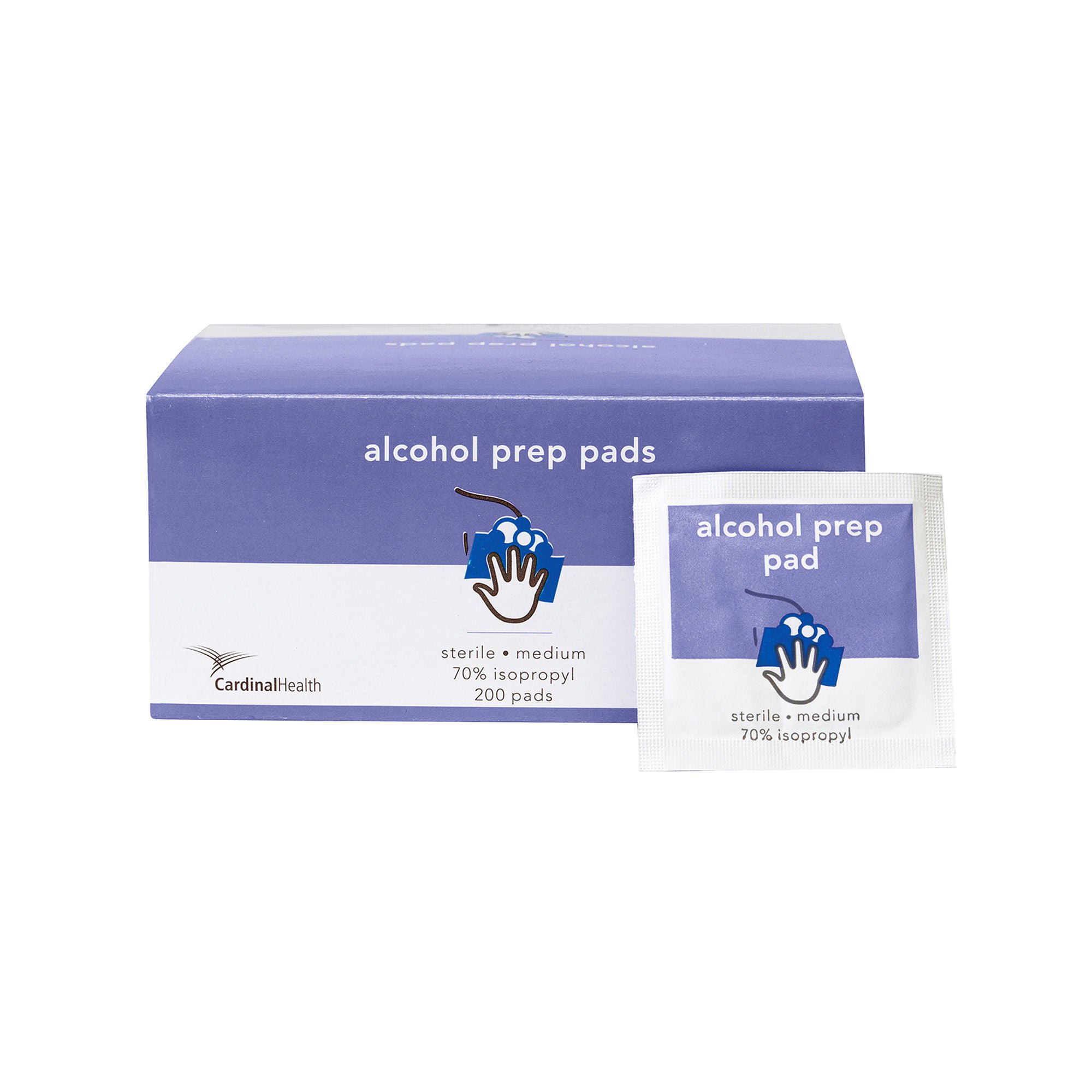 Cardinal - MW-APM Cardinal Health™ Curity™ 70% Isopropyl Alcohol Alcohol Prep Pads