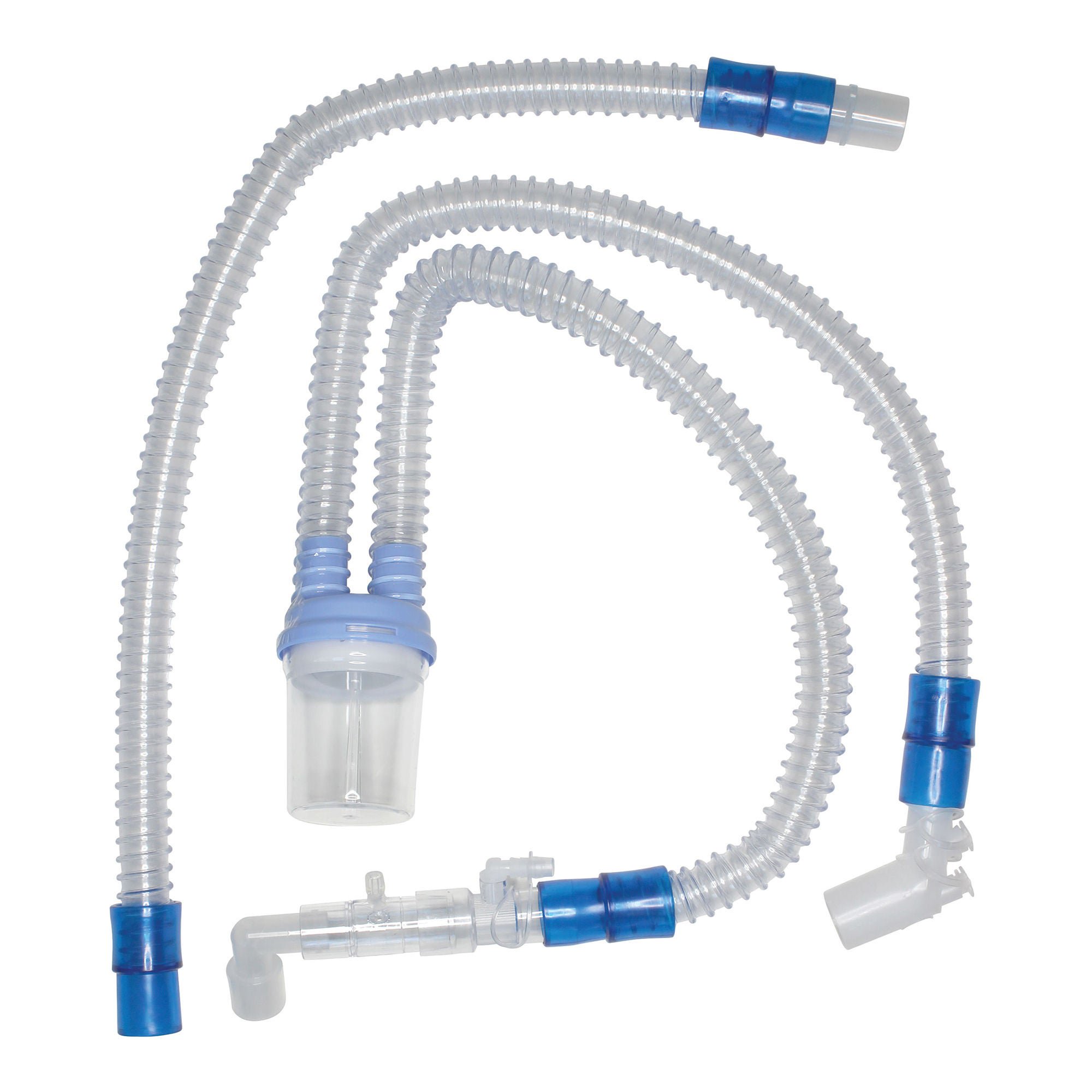 Sunset Healthcare - VC1004 Ventilator Circuit Corrugated Tube 2 Foot Tube Single Limb Adult Single Patient Use Passive Circuit