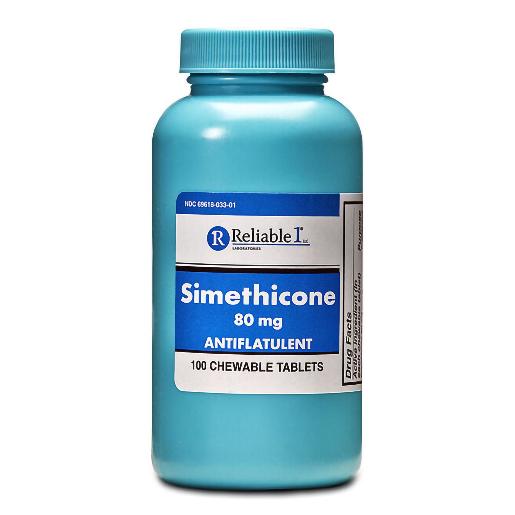 Reliable 1 Labs LLC - 69618003301 Reliable 1® Simethicone Gas Relief Chewable Tablets