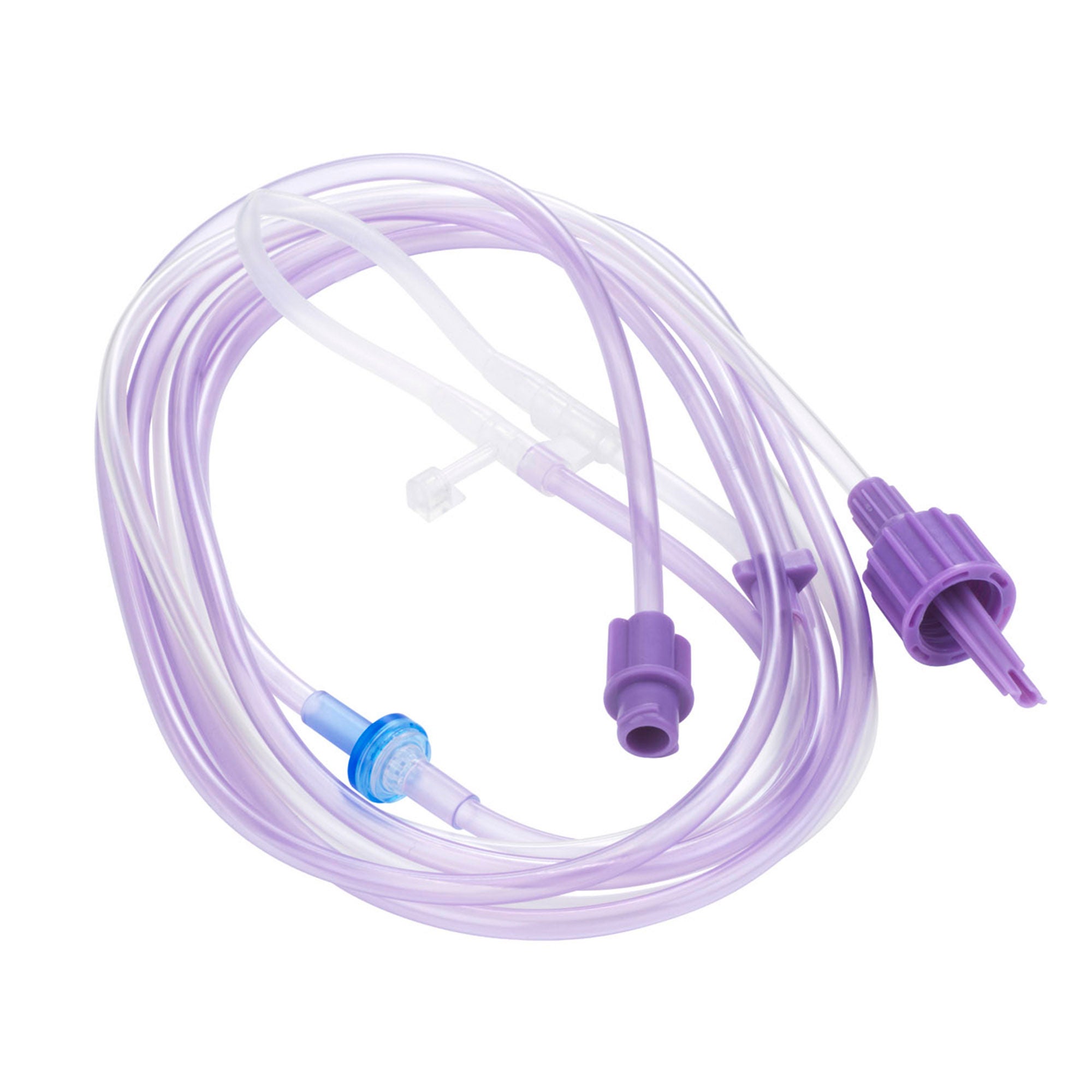 Amsino International - PE90ST Enteral Feeding Pump Spike Set with ENFit™Connector PUGGLE™ PVC NonSterile ENFit® Transition Connector