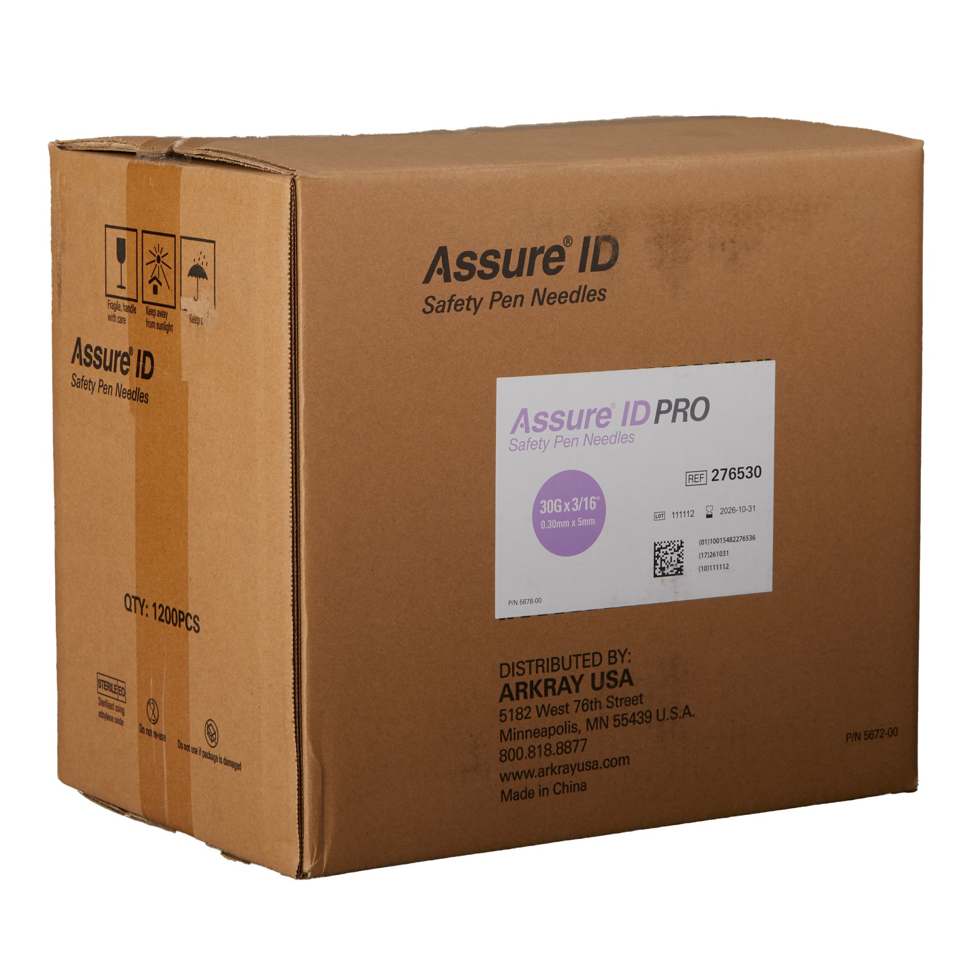 Assure ID Pro Safety Insulin Pen Needle 276530 by Arkray USA