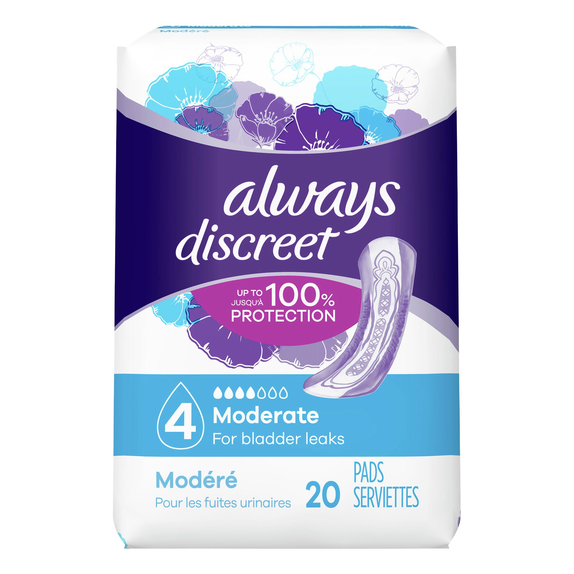 Procter & Gamble - 00037000904335 Always® Discreet Bladder Control Pad