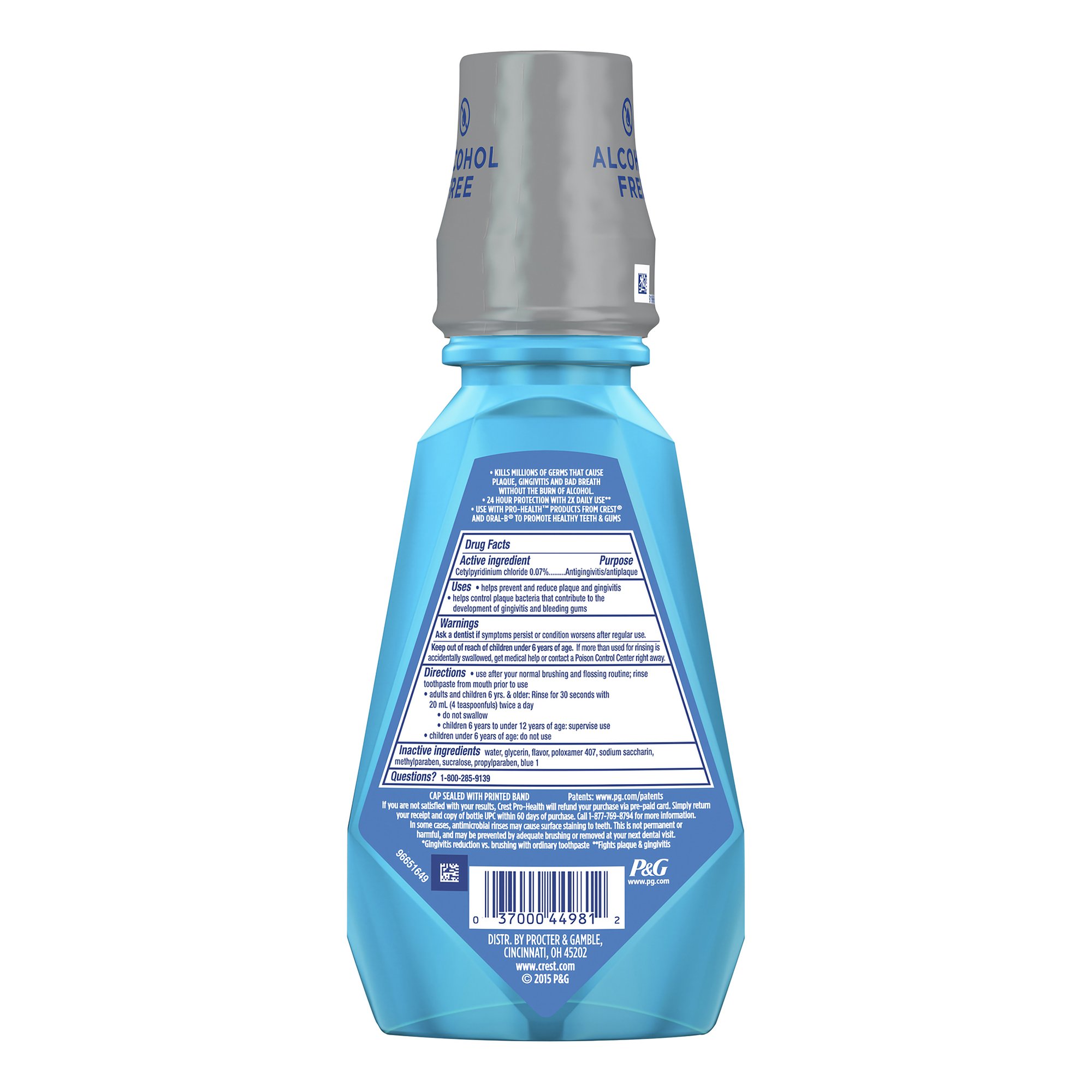 Procter & Gamble 00037000981800 - Crest® Pro-Health™ Multi-Protection Antigingivitis/Antiplaque Oral Rinse, Mint - 1/Each, 4/Case