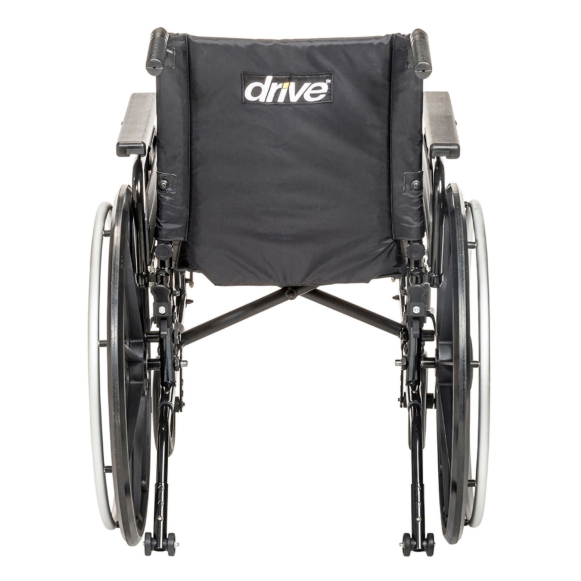 Drive DeVilbiss Healthcare - PLA420FBUARAD-SF Wheelchair drive™ Viper Plus GT Dual Axle Universal Arm Swing-Away Footrest Deep Green Upholstery 20 Inch Seat Width Adult 300 lbs. Weight Capacity