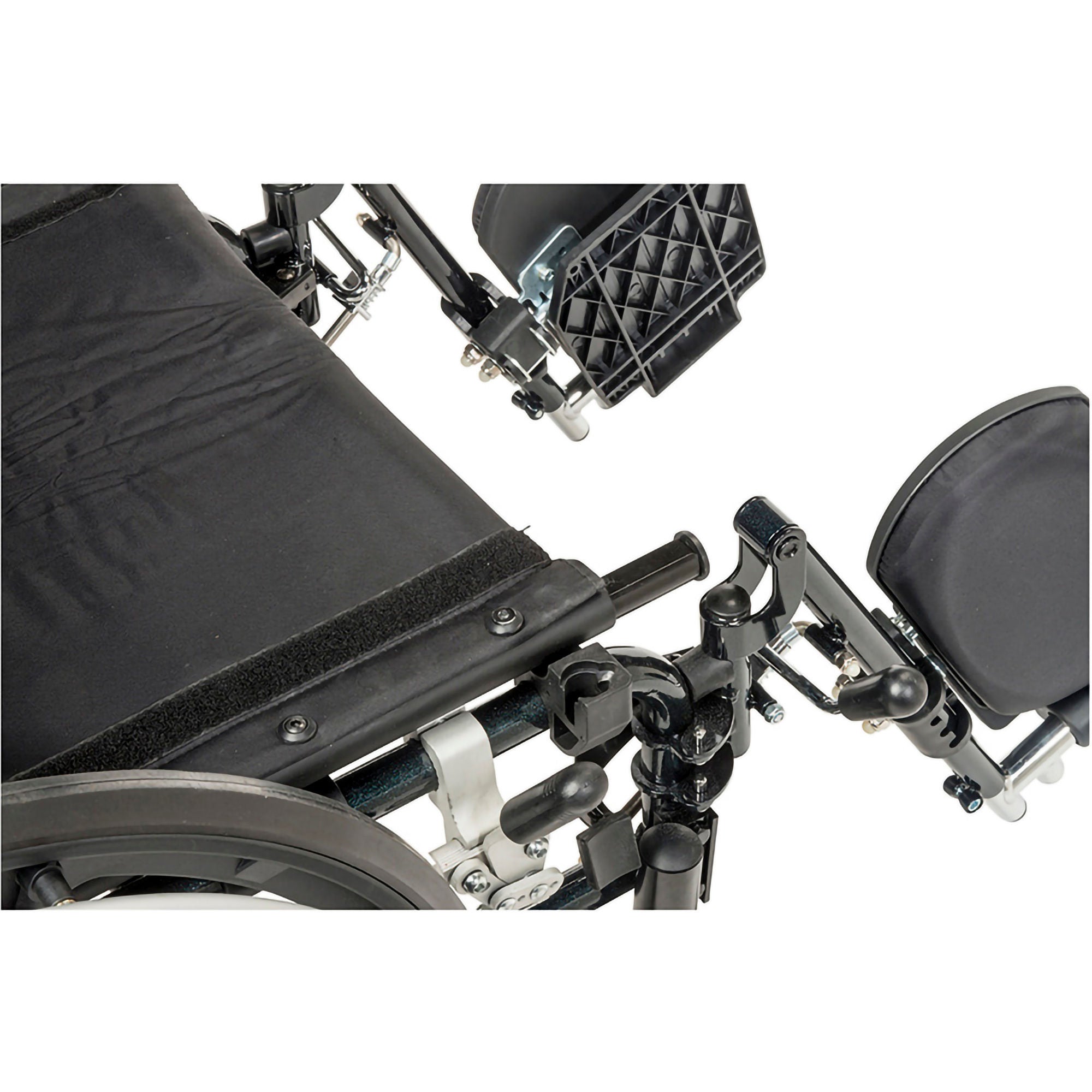 Drive DeVilbiss Healthcare - PLA420FBUARAD-SF Wheelchair drive™ Viper Plus GT Dual Axle Universal Arm Swing-Away Footrest Deep Green Upholstery 20 Inch Seat Width Adult 300 lbs. Weight Capacity