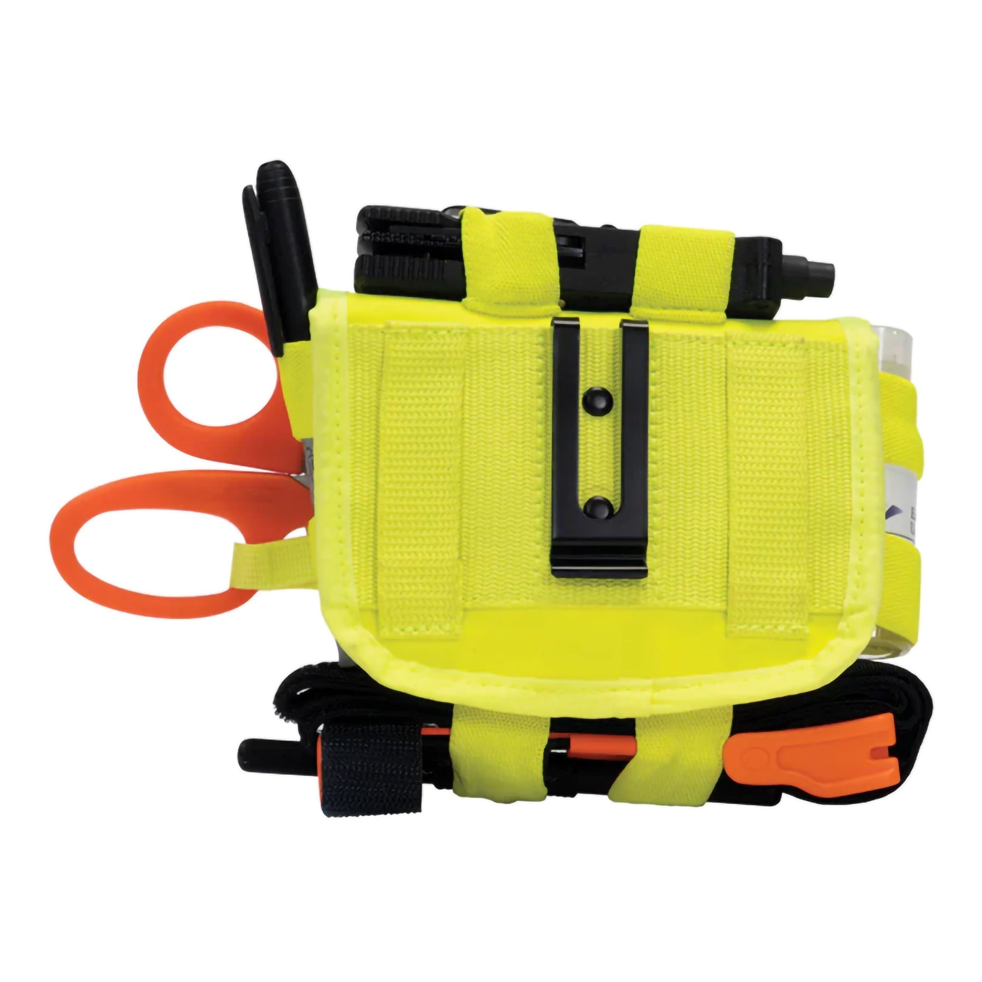 MERET USA LLC - M8120-HV EMT Trauma First Aid Pack EFAK™ PRO X Hiviz Yellow Infection Control Material 1 X 4-1/2 X 6-1/4 Inch