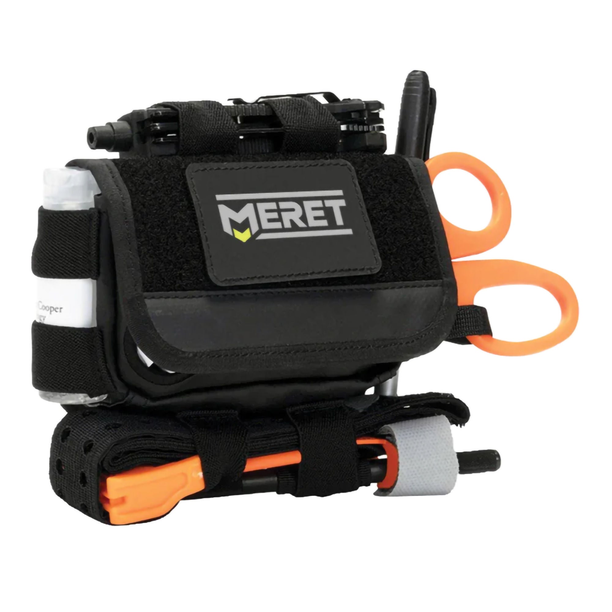 MERET USA LLC - M8120-TB EMT Trauma First Aid Pack EFAK™ PRO X Black Infection Control Material 1 X 4-1/2 X 6-1/4 Inch