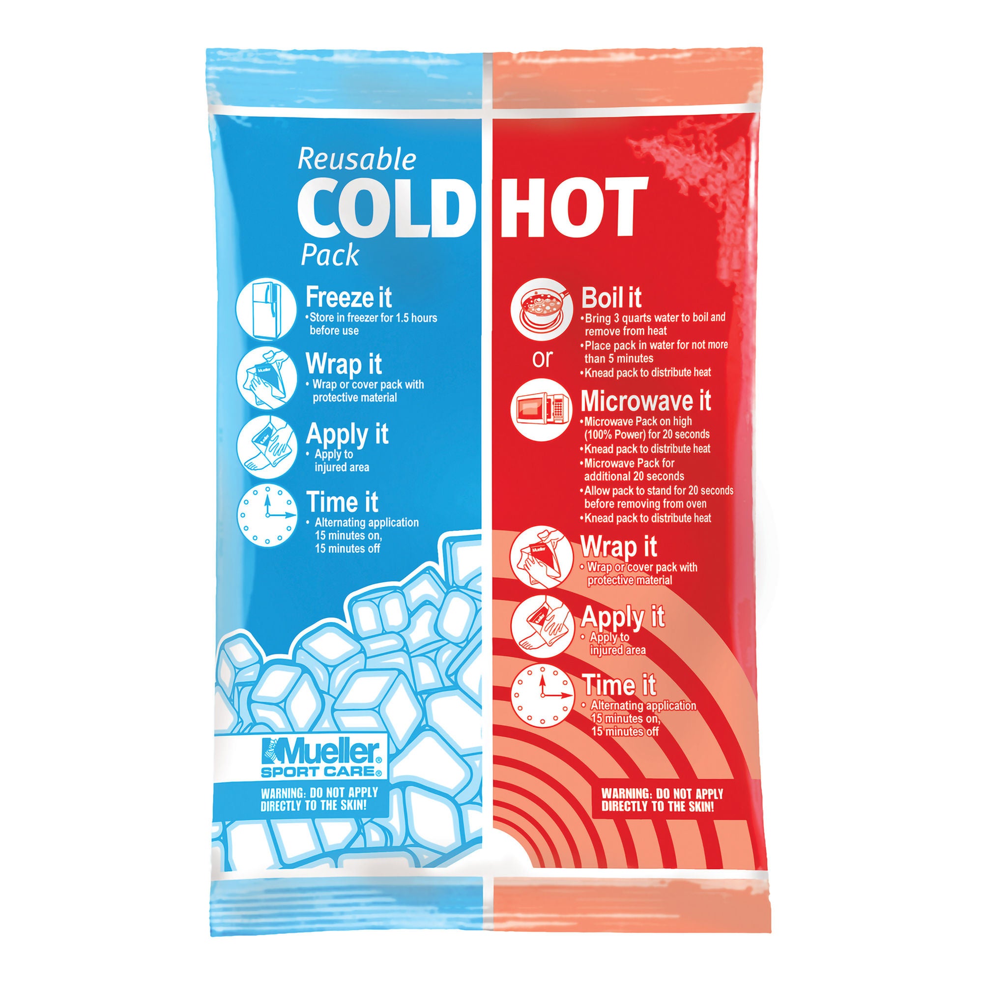 Mueller Sports Medicine - 330104 Hot / Cold Pack General Purpose 6 X 9 Inch Plastic / Gel Reusable