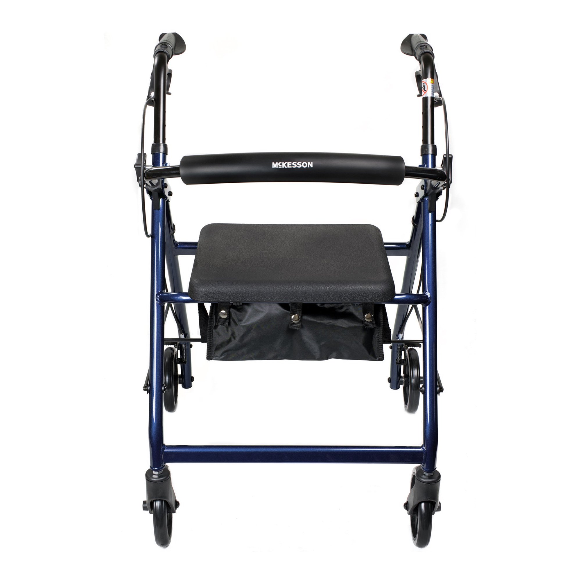 McKesson Brand 146-R728BL - McKesson Blue Four-Wheel Rollator, 33 to 38 Inch Handle Height - 1/Case