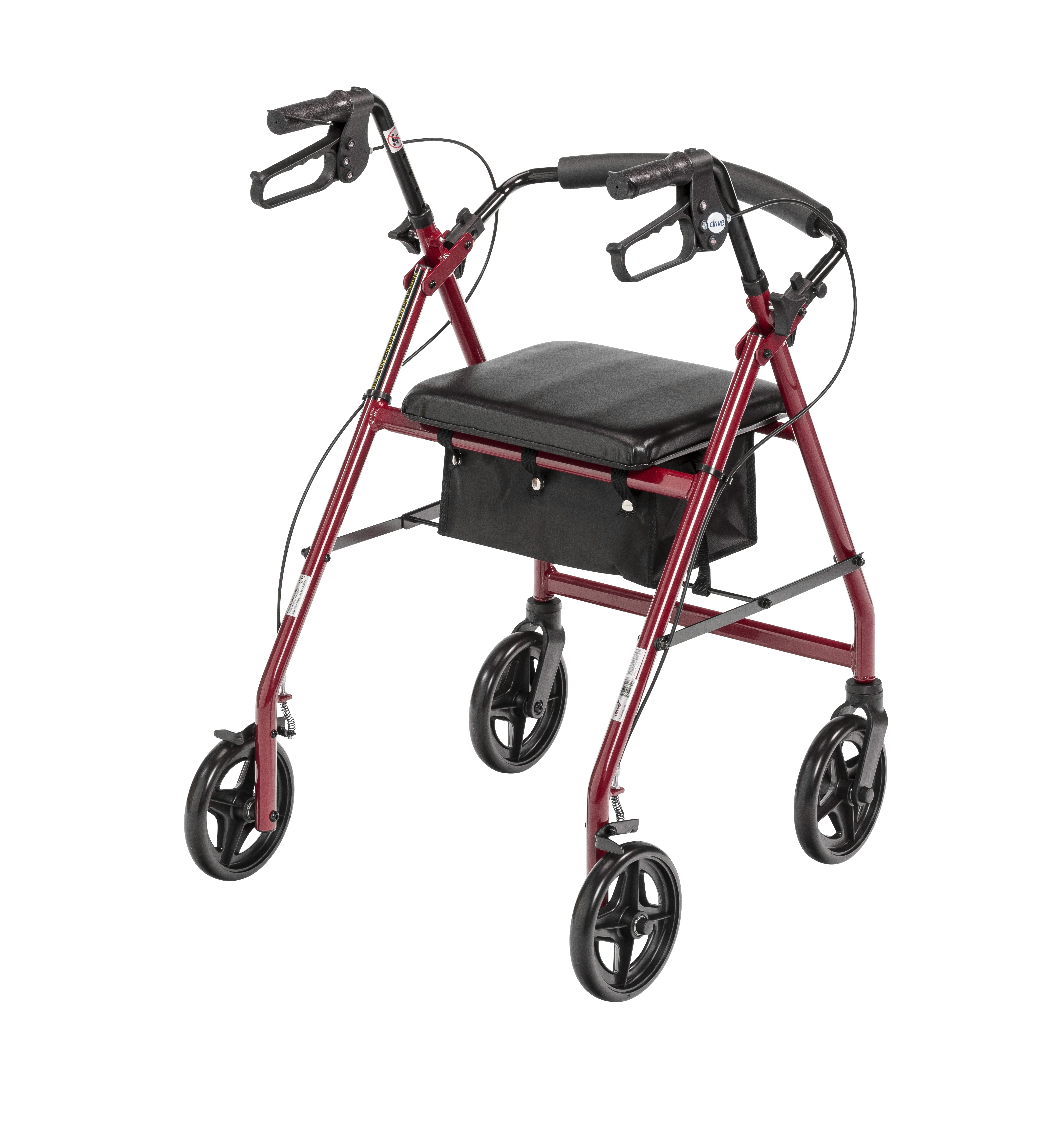 McKesson Brand 146-R728RD - McKesson Red Four-Wheel Rollator - 1/Case