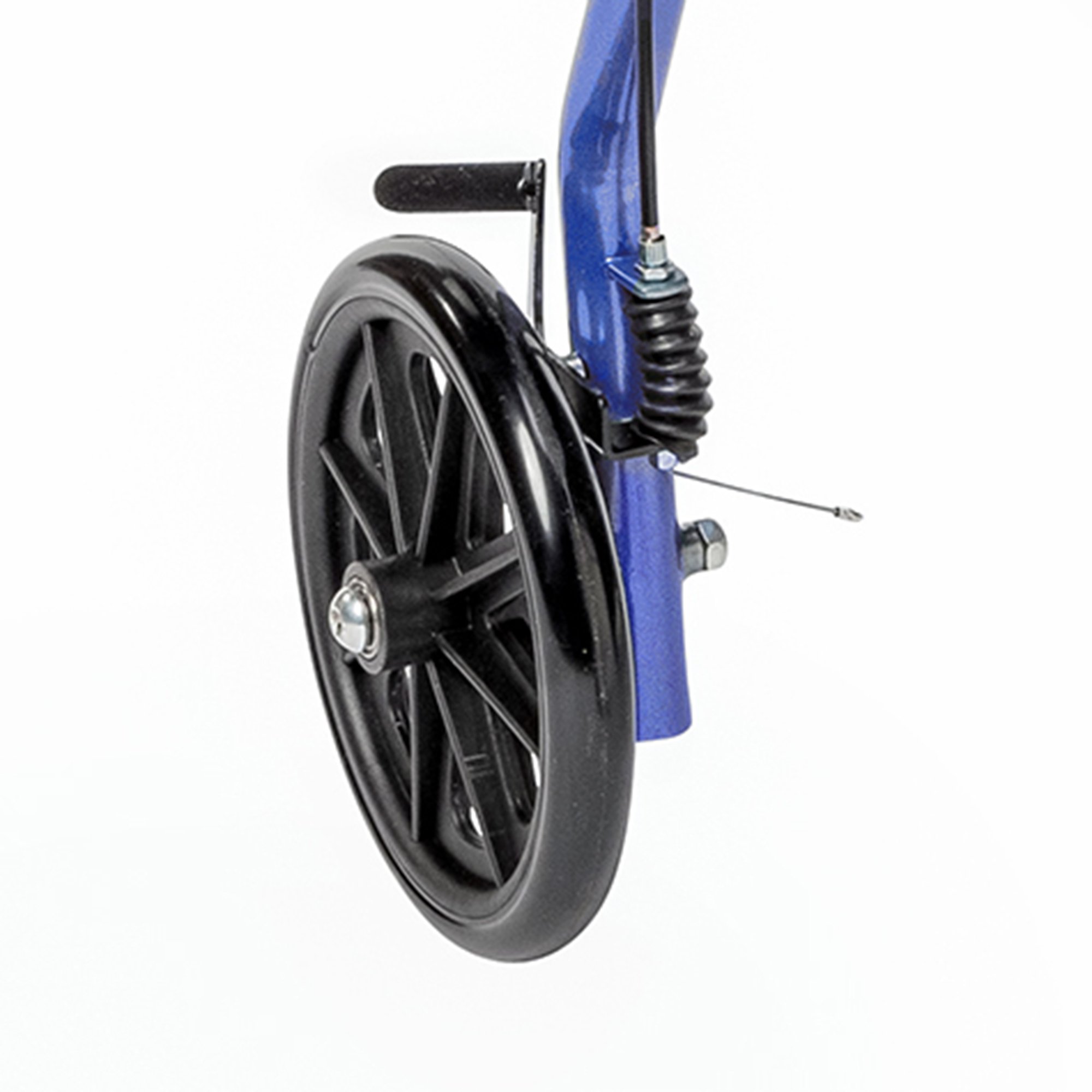 McKesson Brand 146-10215BL-1 - McKesson Bariatric Blue Folding Steel Four-Wheel Rollator - 1/Case