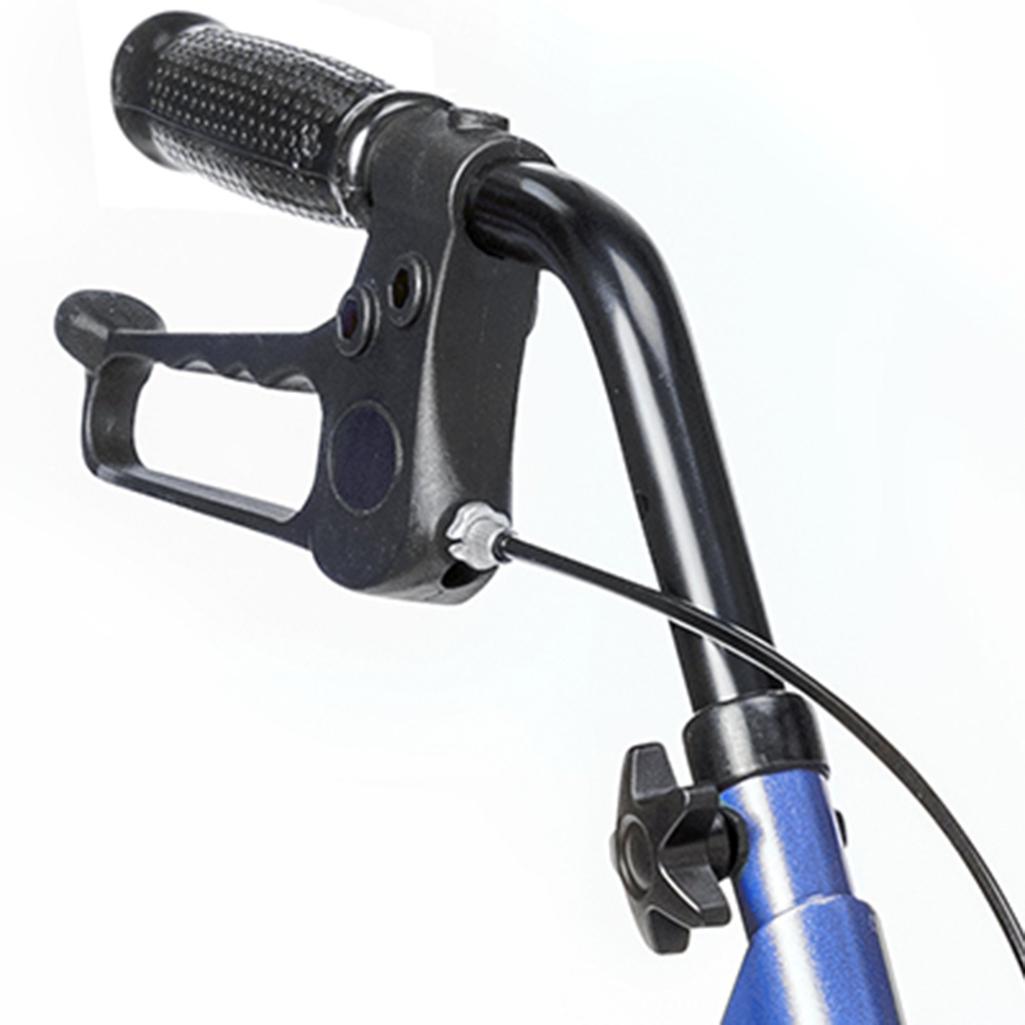McKesson Brand 146-10215BL-1 - McKesson Bariatric Blue Folding Steel Four-Wheel Rollator - 1/Case