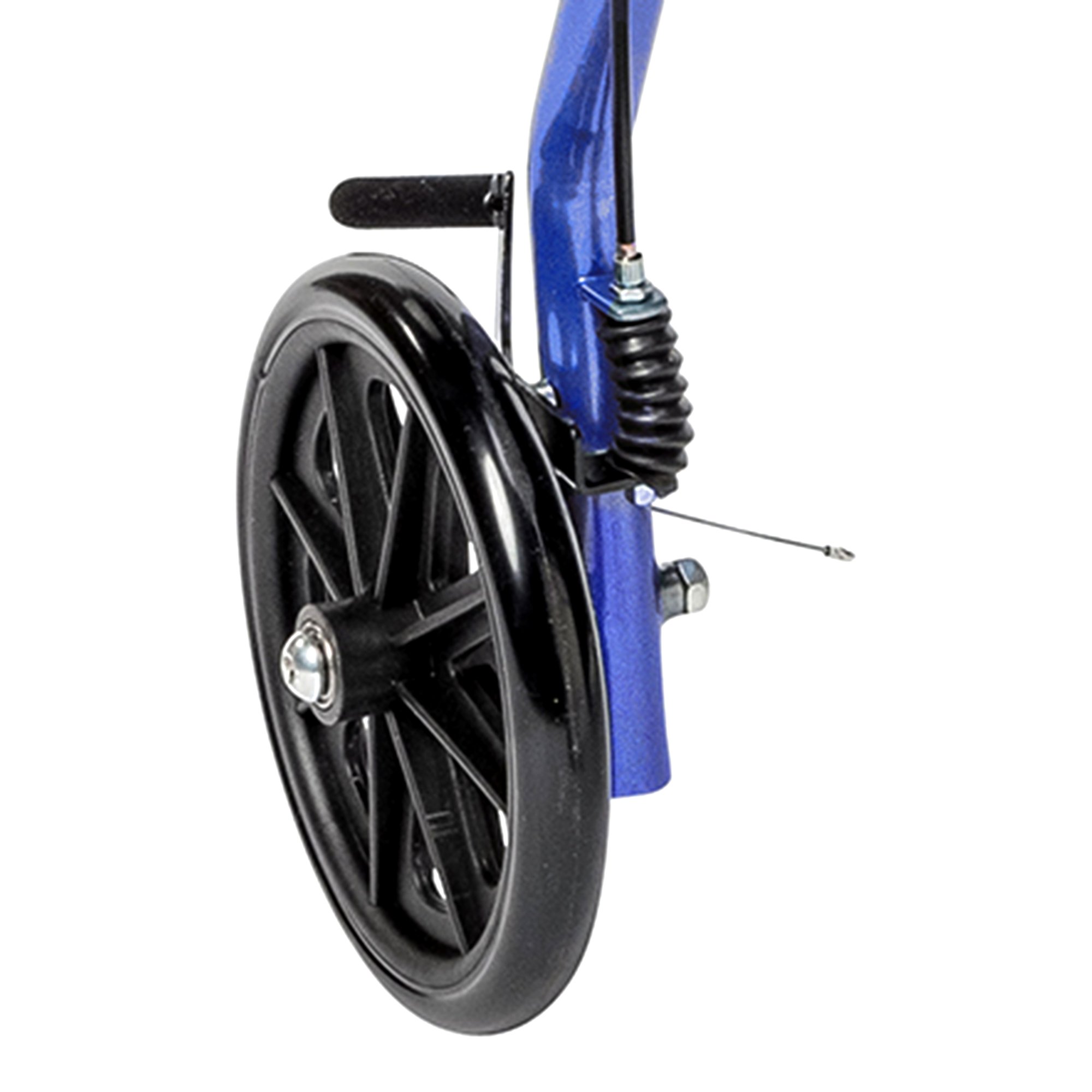 McKesson Brand 146-10215BL-1 - McKesson Bariatric Blue Folding Steel Four-Wheel Rollator - 1/Case