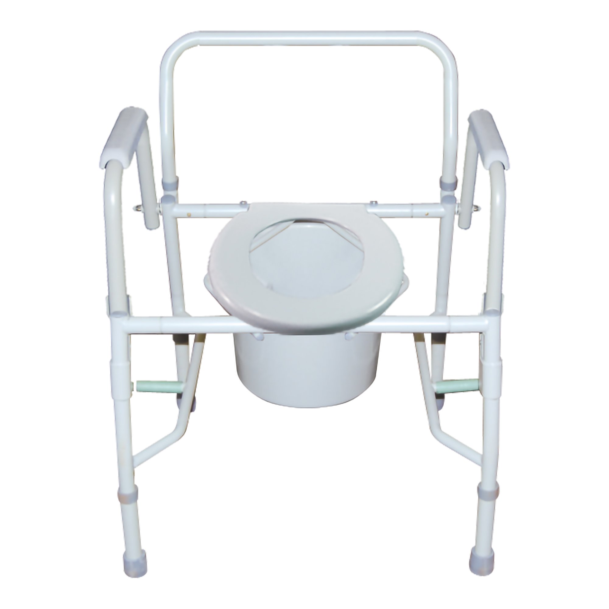 McKesson Brand 146-11125KD-1 - McKesson Non-Folding Steel Frame Commode Chair, 13.75 in. Seat Width - 1/Case
