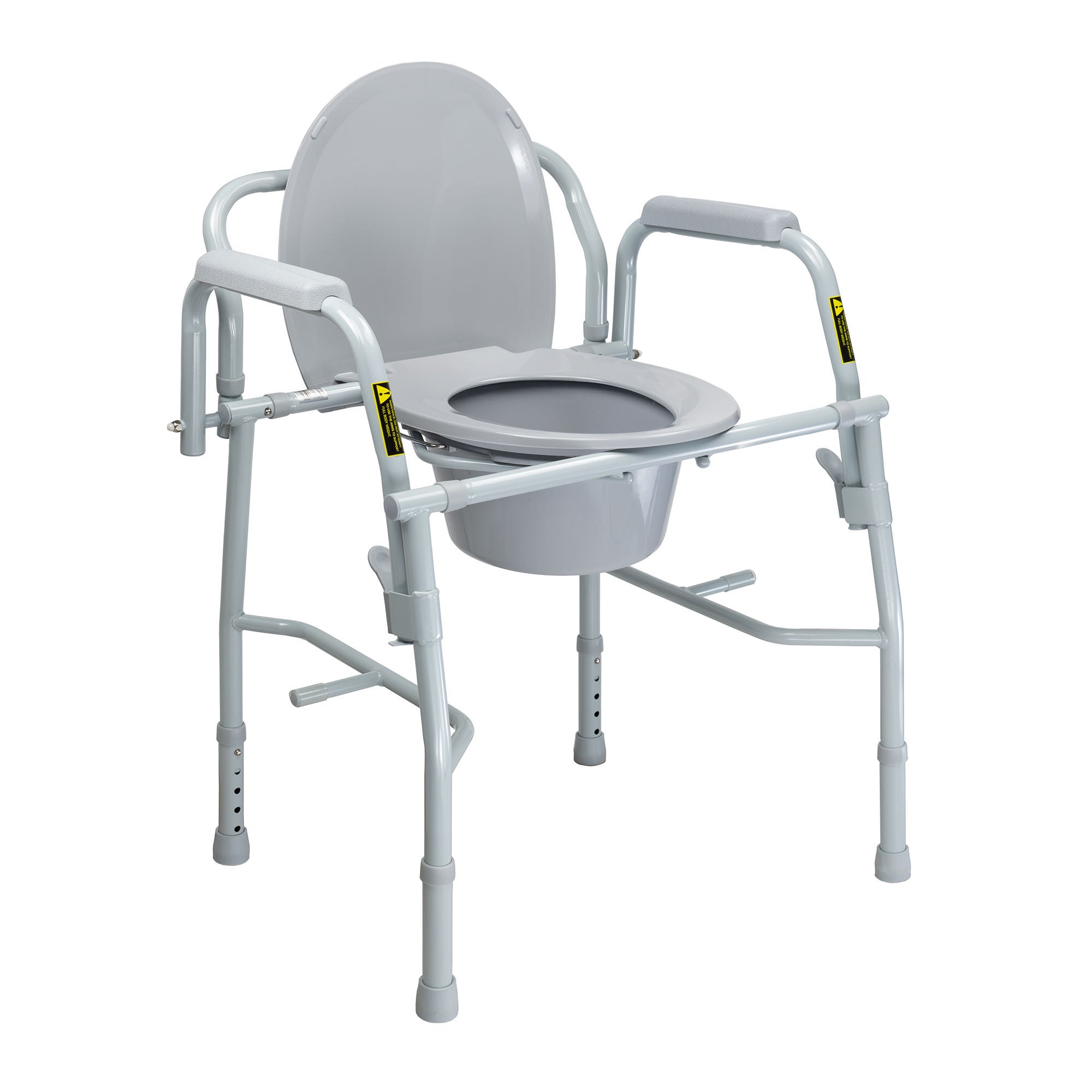 McKesson Brand - 146-11125KD-1 McKesson Non-Folding Steel Frame Commode Chair