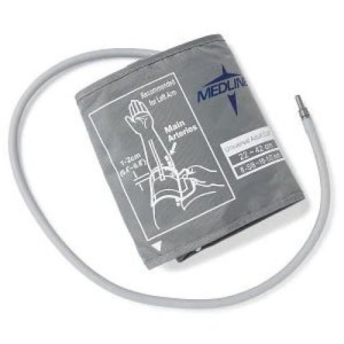 Medline - MDS9974 Reusable Blood Pressure Cuff Medline 22 to 42 cm Arm Nylon Cuff Wide Range Adult Cuff