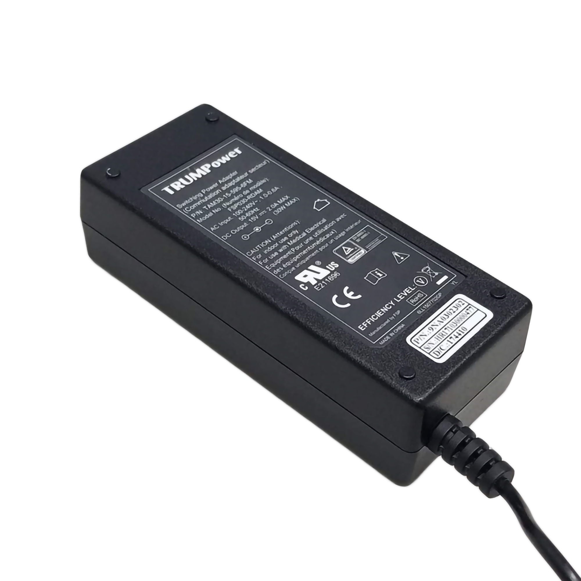 Schiller America - 2.200136 Diagnostic Power Adapter Schiller Americas Medical Grade 90-264VAC For use wtih Patient Monitors