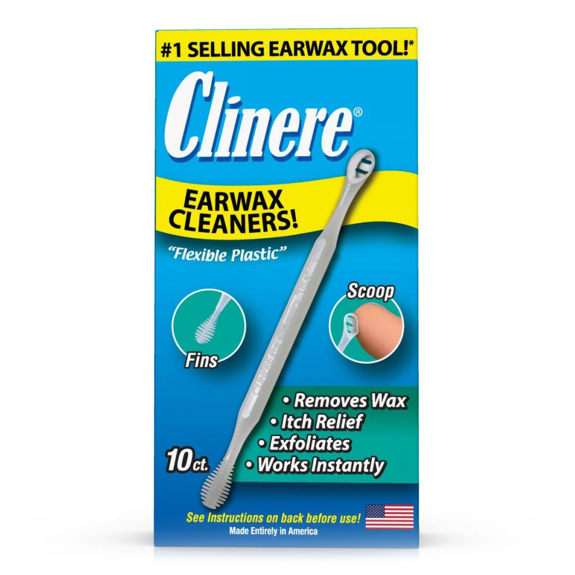 Quest Products Inc 91531000004 - Clinere® Earwax Cleaners - 10/Box