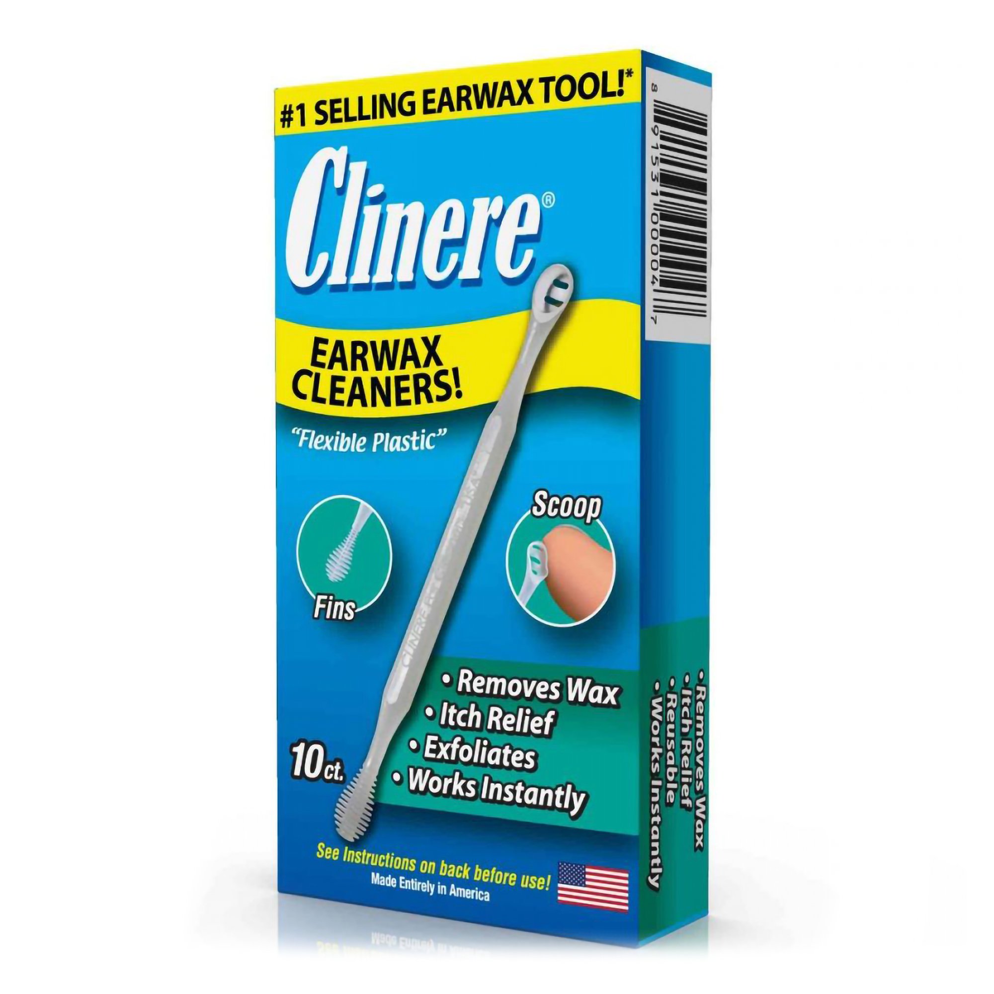 Quest Products Inc 91531000004 - Clinere® Earwax Cleaners - 10/Box