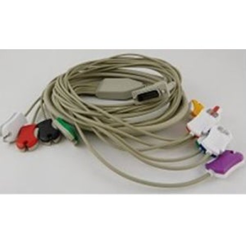 Norav Medical Inc - C10-CUD10K Diagnostic Cable Wire Norav 10 Lead with Pinch Clip Ends For use wtih ECG Machine