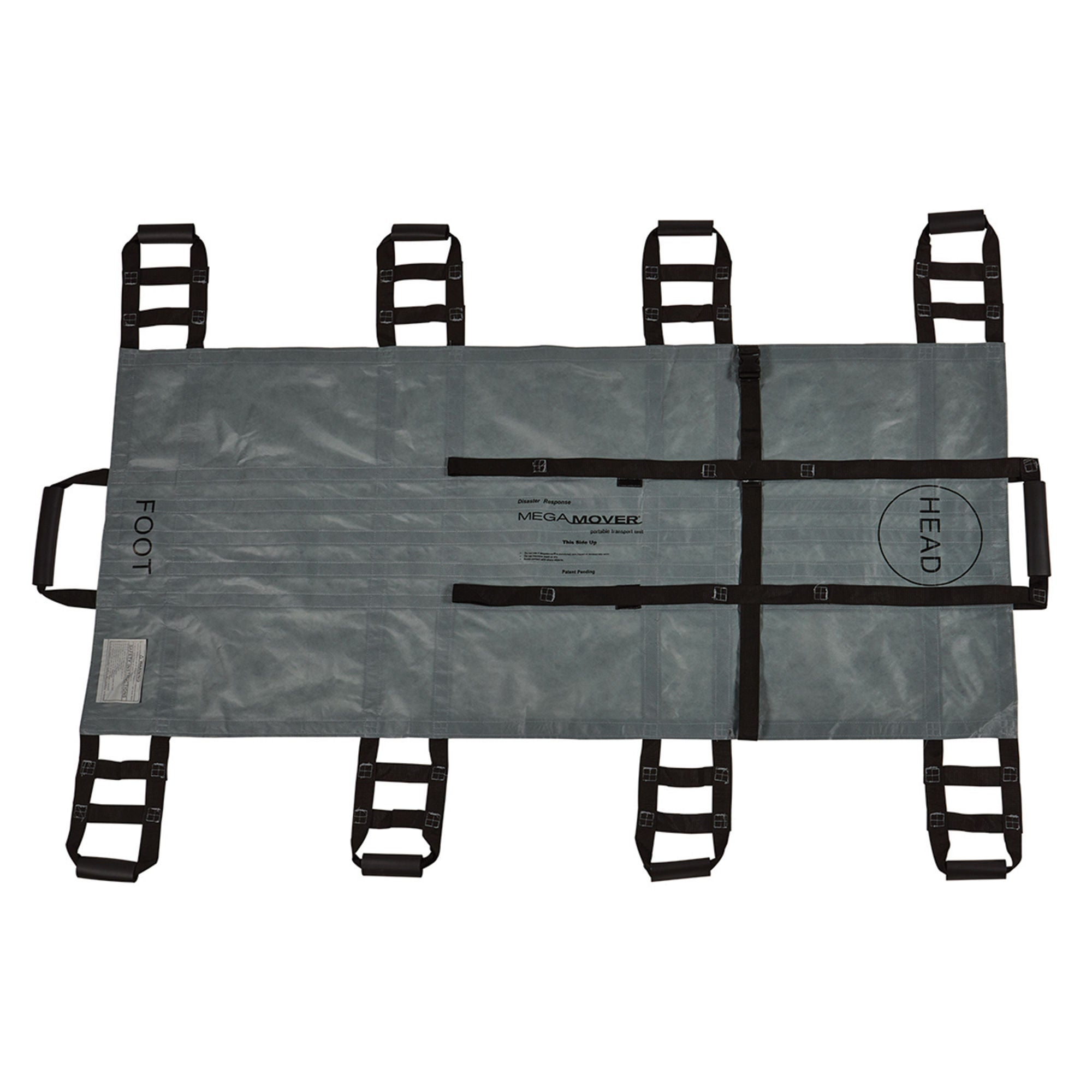 Graham Medical Products - 81707 Transport Stretcher Unit MegaMover® Disaster Response Gray 32 X 72 Inch 10 Handles