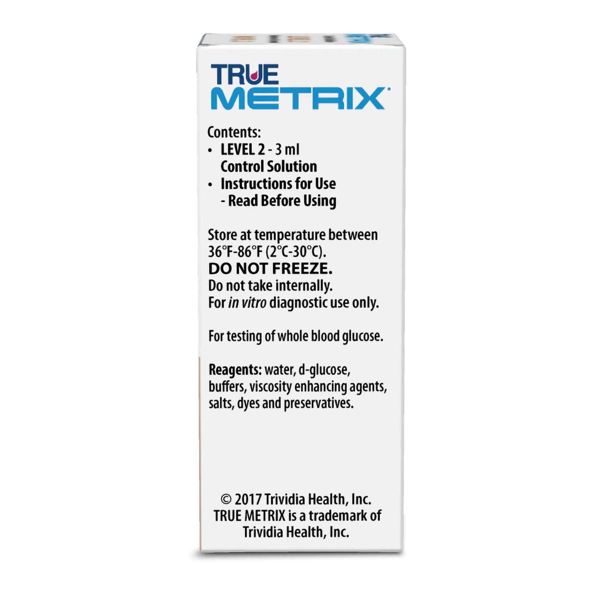 Trividia Health Inc - R5H01-2 Blood Glucose Control Solution TRUE METRIX® 3 mL Level 2