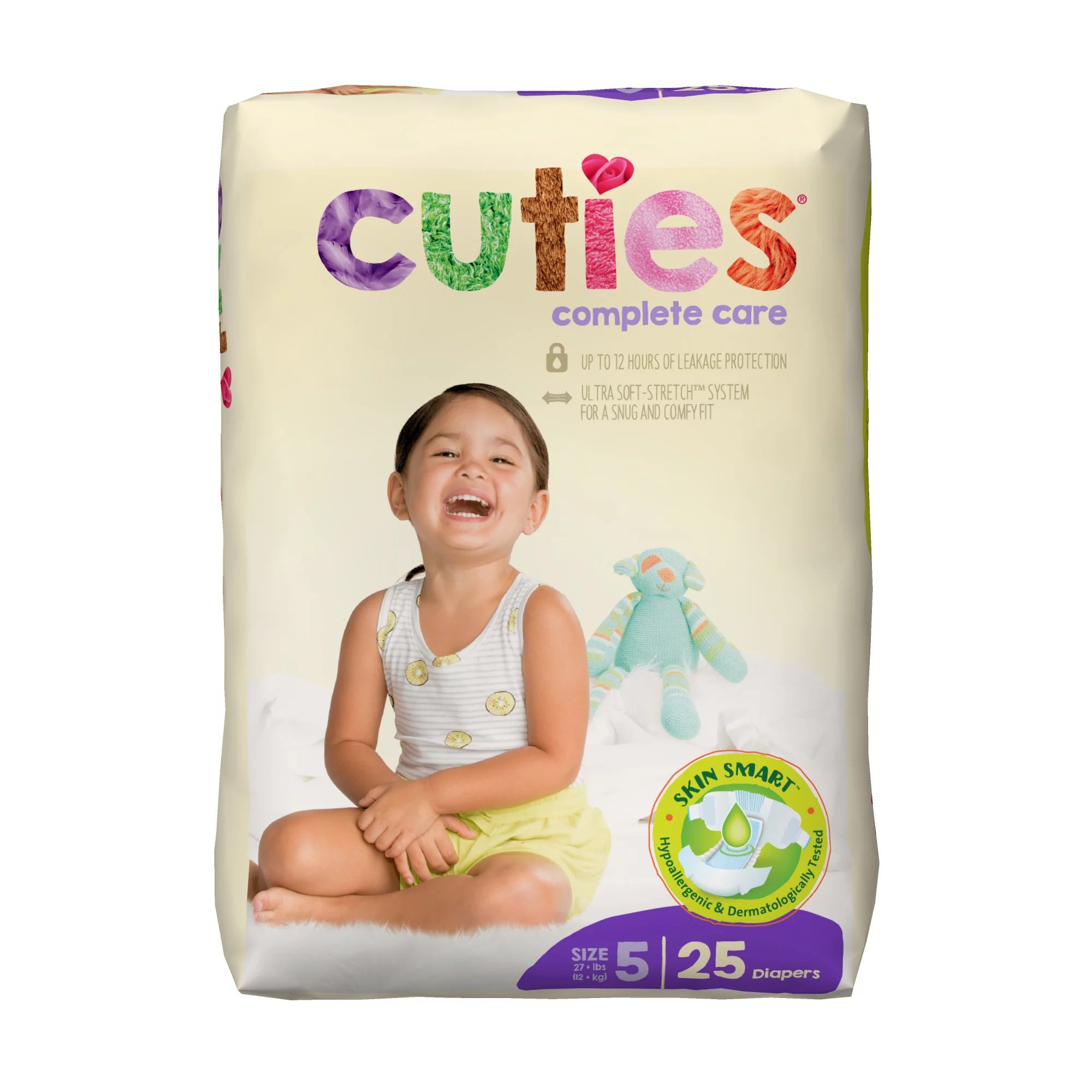 First Quality Products LLC CDB005 - Cuties® Complete Care Diapers for Children, 27+ lbs. - 25/Pack, 200/Case