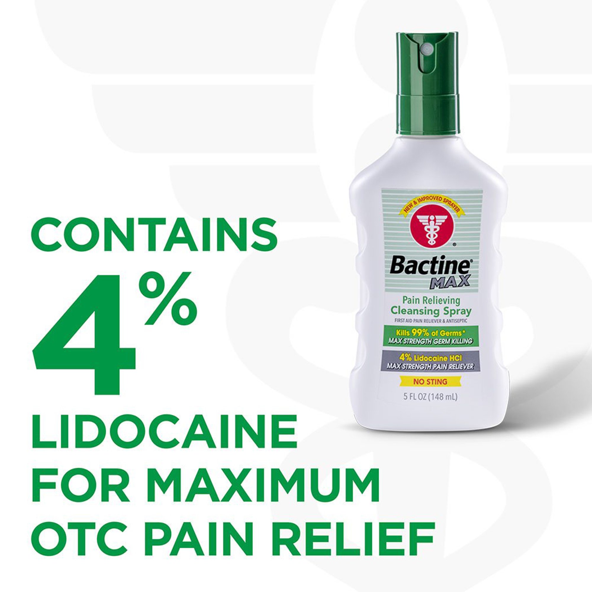 Emerson Healthcare 36519781115 - Bactine® Max Pain Relieving Cleansing Spray - 1/Each