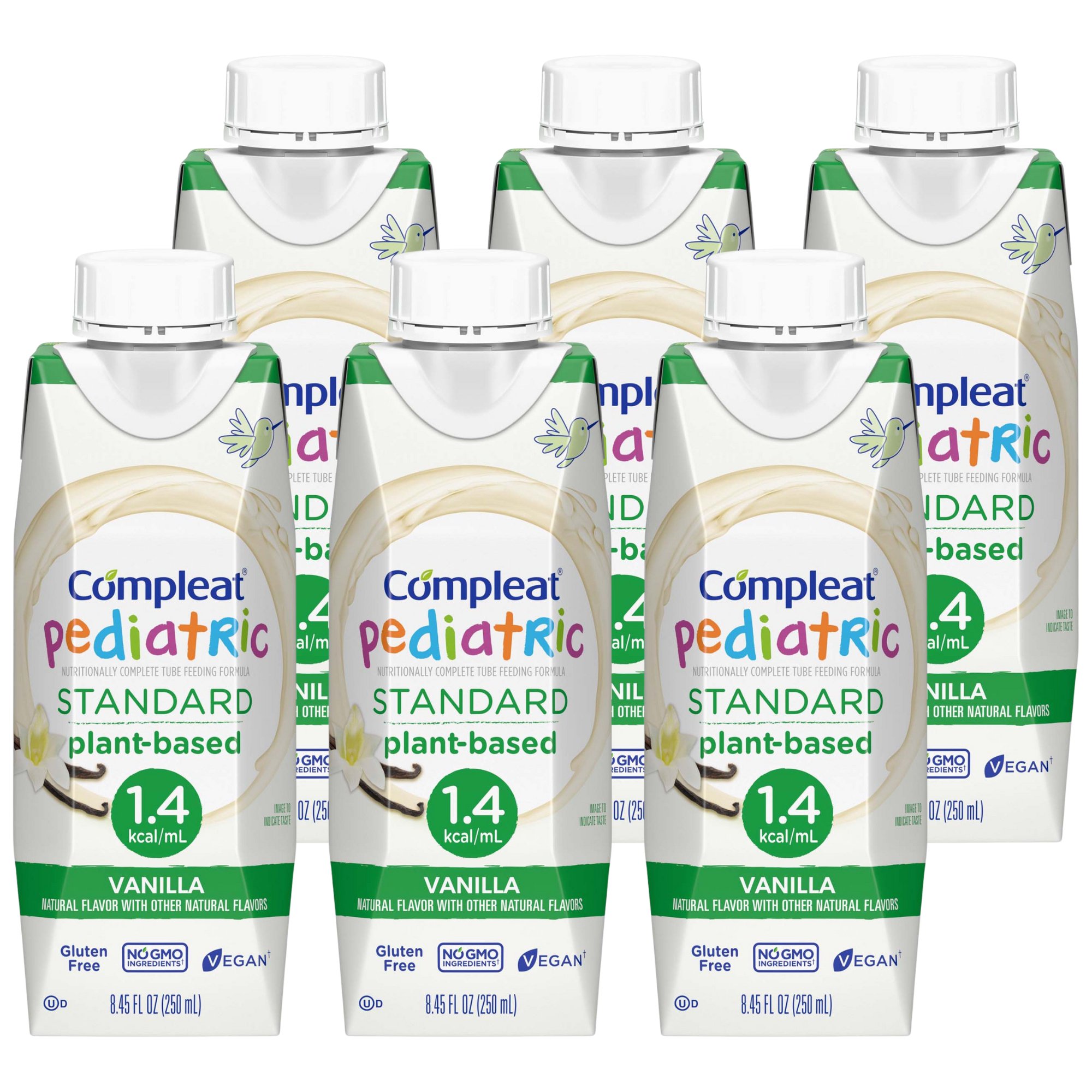 Nestle Healthcare Nutrition 00043900103563 - Compleat® Pediatric Standard Plant-Based 1.4 Cal Tube Feed Formula, Vanilla - 1/Each, 24/Case