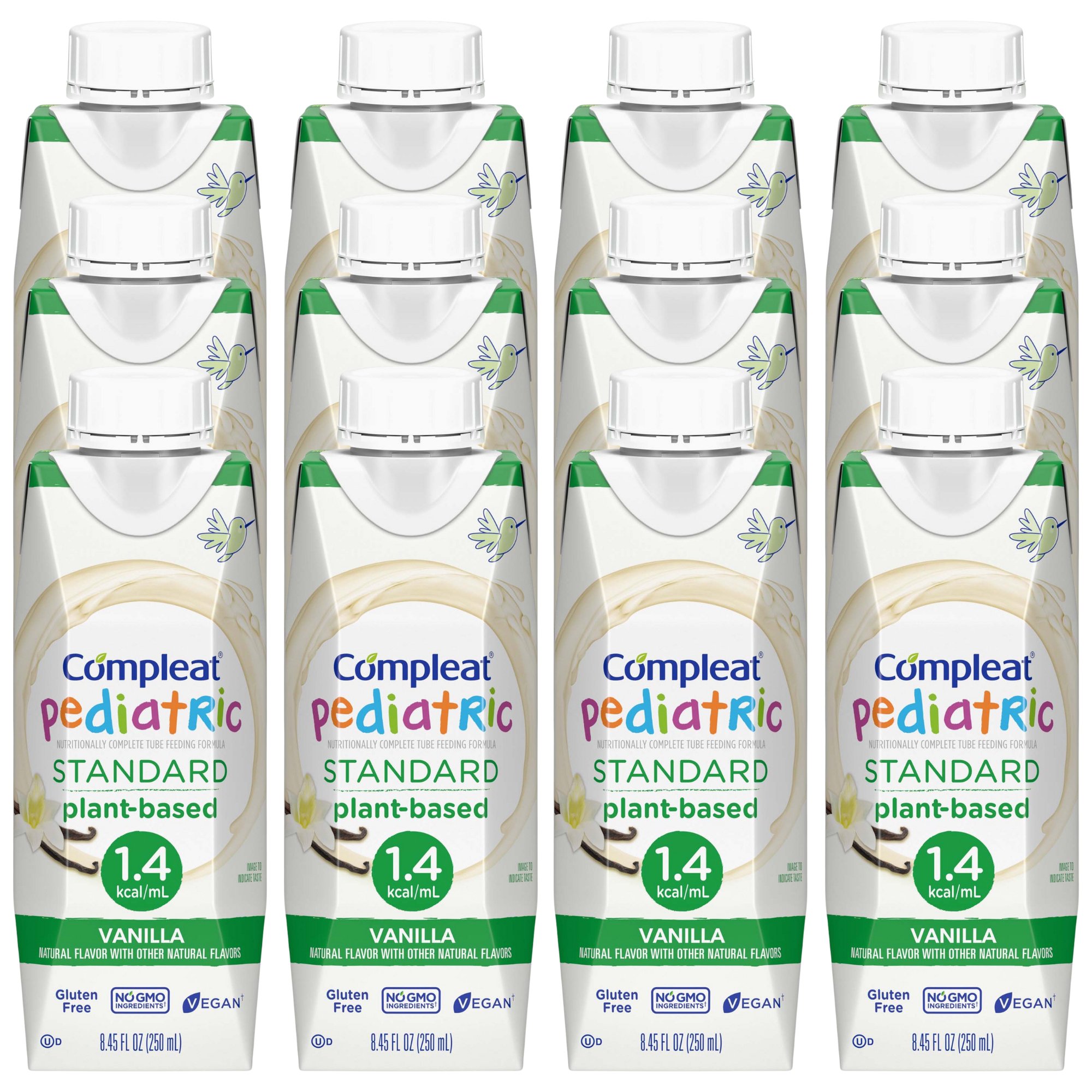 Nestle Healthcare Nutrition 00043900103563 - Compleat® Pediatric Standard Plant-Based 1.4 Cal Tube Feed Formula, Vanilla - 1/Each, 24/Case