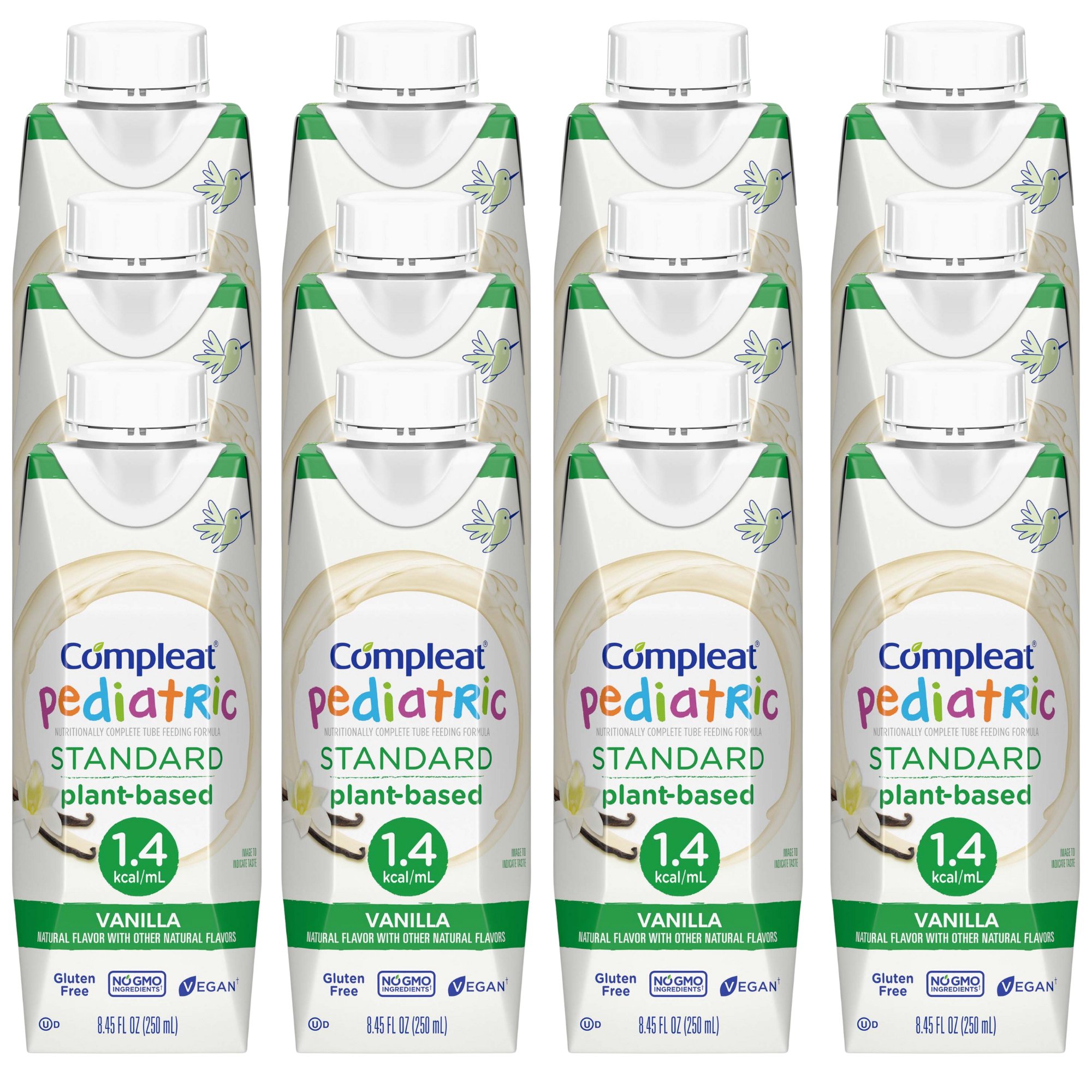 Nestle Healthcare Nutrition 00043900560410 - Compleat® Pediatric Standard Plant-Based 1.0 Cal Tube Feed Formula, Vanilla - 1/Each, 24/Case