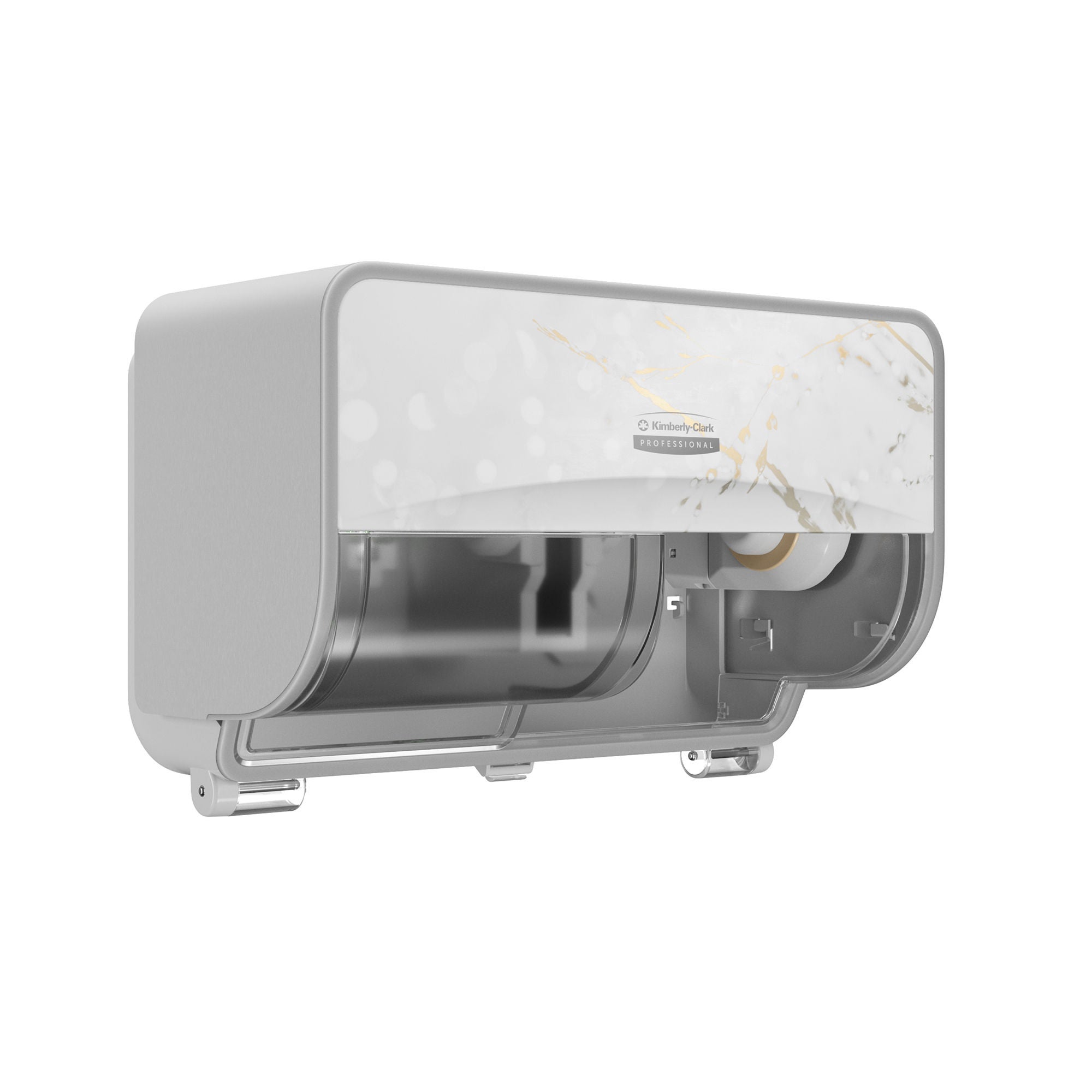 Kimberly Clark - 58732 Toilet Tissue Dispenser Kimberly-Clark Professional™ ICON™ Cherry Blossom Manual Pull 2 Rolls Wall Mount
