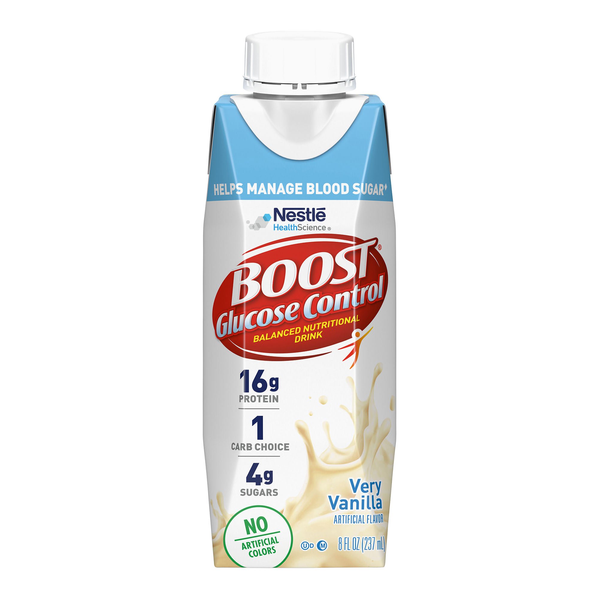 Nestle Clinical Nutritional - 00041679157800 Boost® Glucose Control Vanilla Oral Supplement, 8 oz. Carton