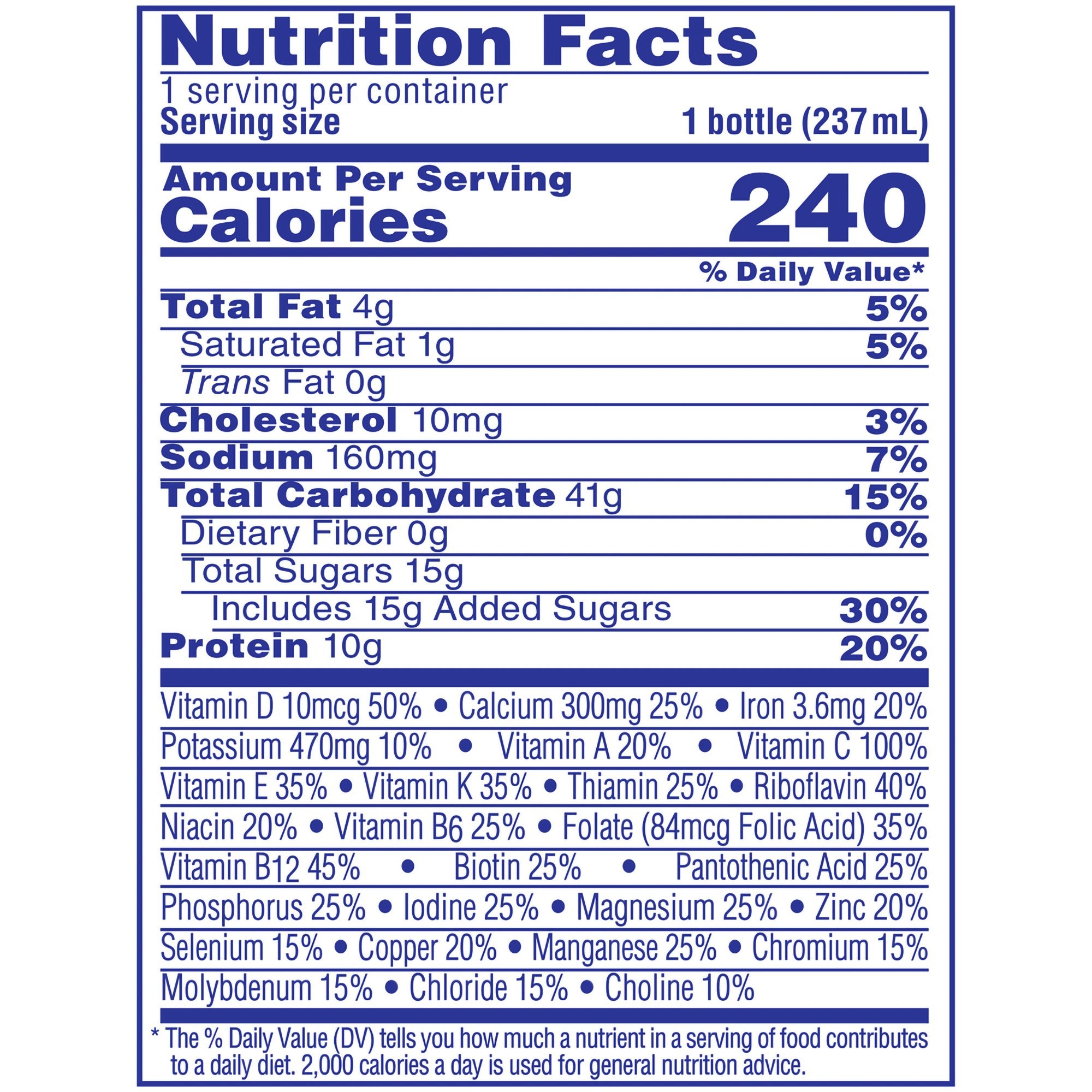 Nestle Clinical Nutritional 00050000415700 - Carnation Breakfast Essentials® Vanilla Nutritional Drink, 8-ounce bottle - 24/Case