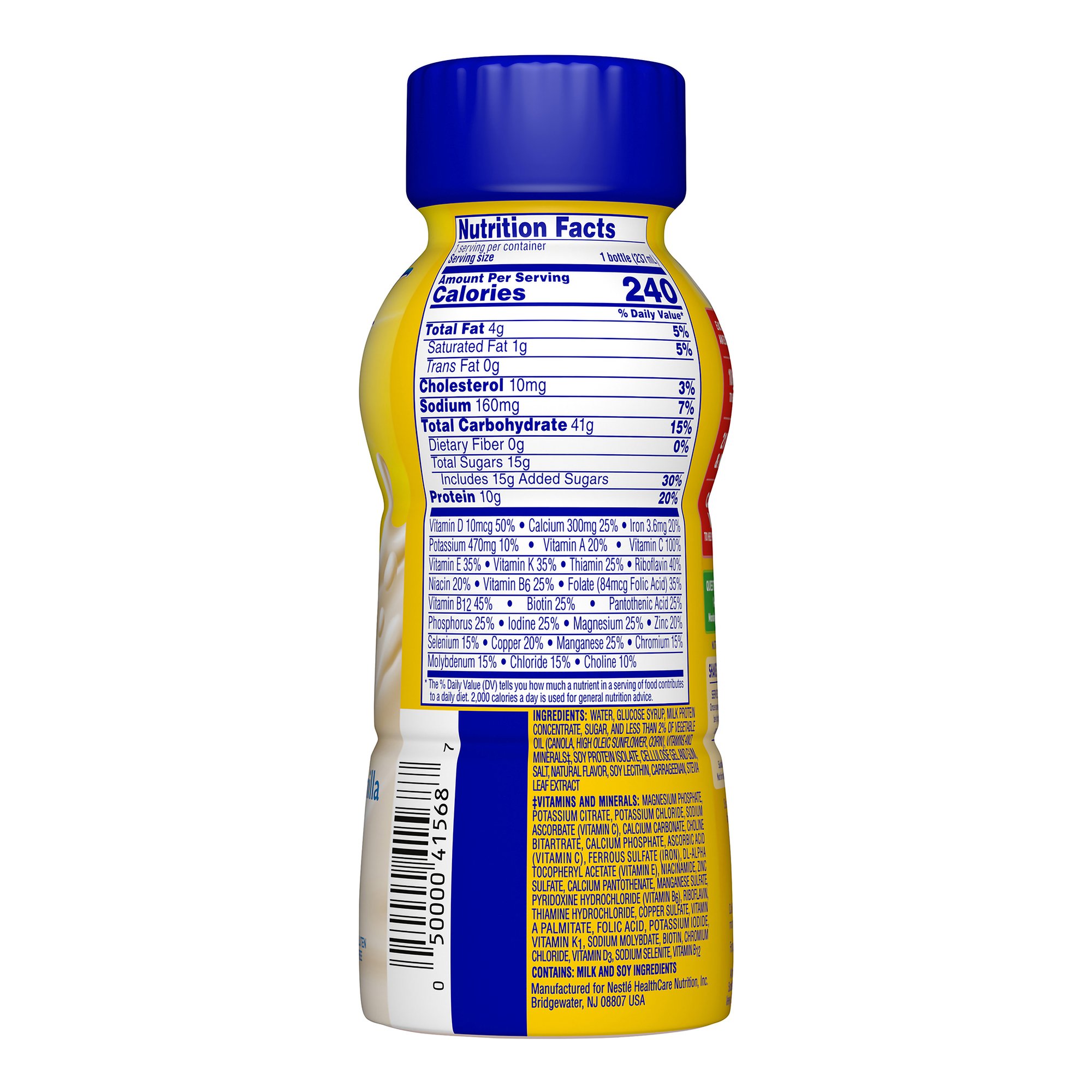 Nestle Clinical Nutritional 00050000415700 - Carnation Breakfast Essentials® Vanilla Nutritional Drink, 8-ounce bottle - 24/Case