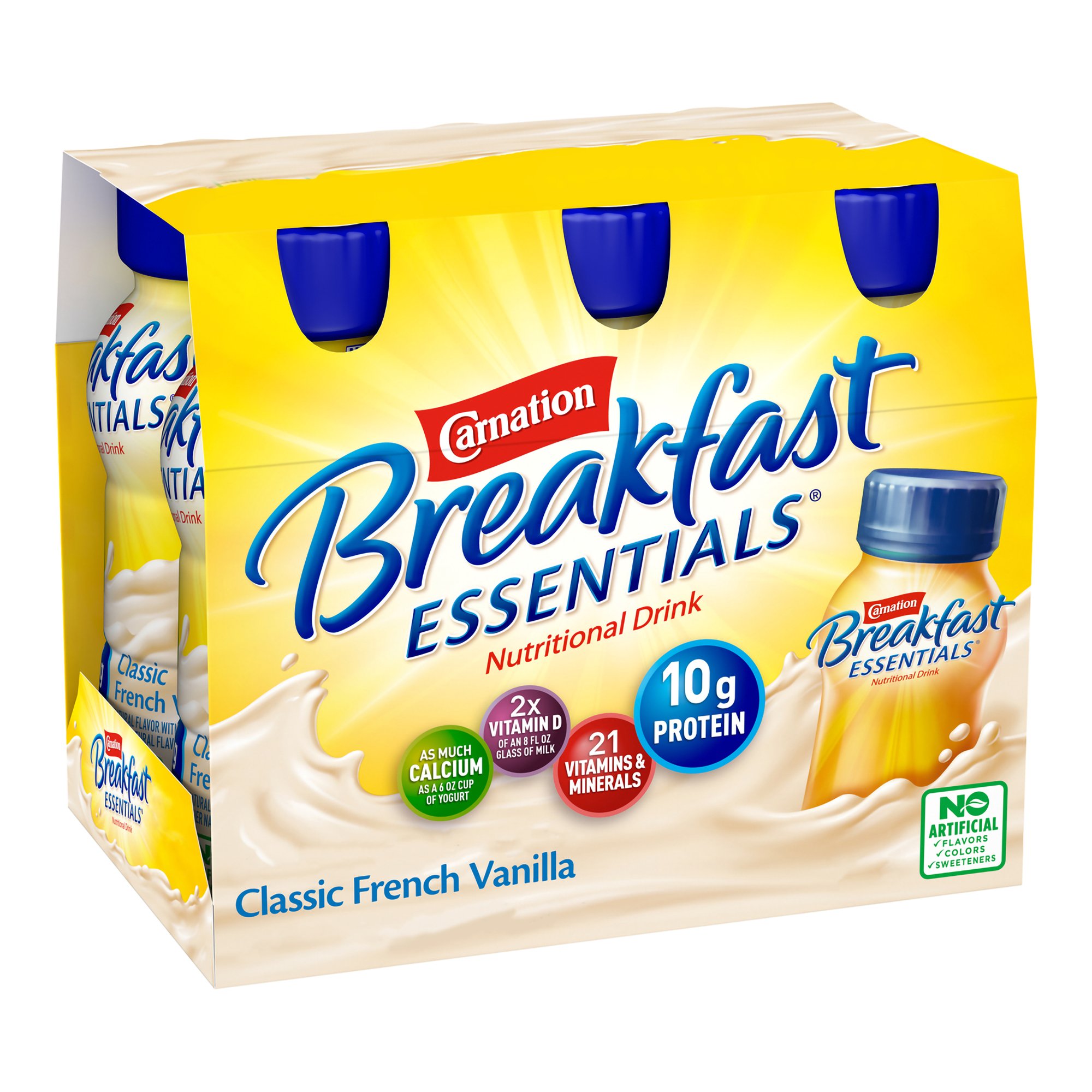 Nestle Clinical Nutritional 00050000415700 - Carnation Breakfast Essentials® Vanilla Nutritional Drink, 8-ounce bottle - 24/Case