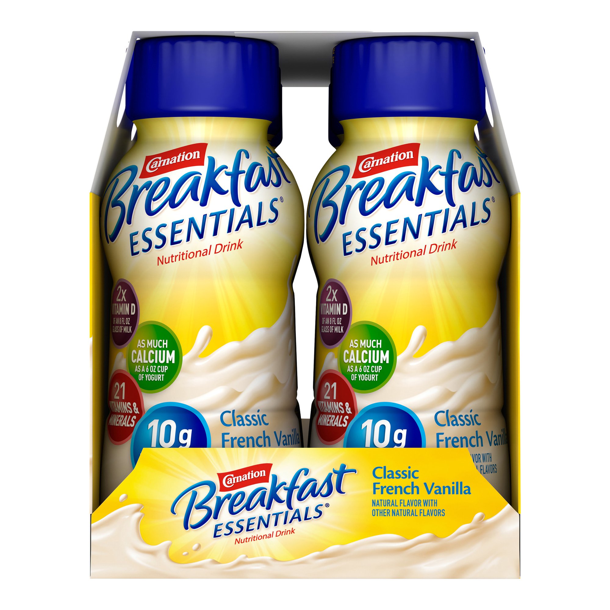 Nestle Clinical Nutritional 00050000415700 - Carnation Breakfast Essentials® Vanilla Nutritional Drink, 8-ounce bottle - 24/Case