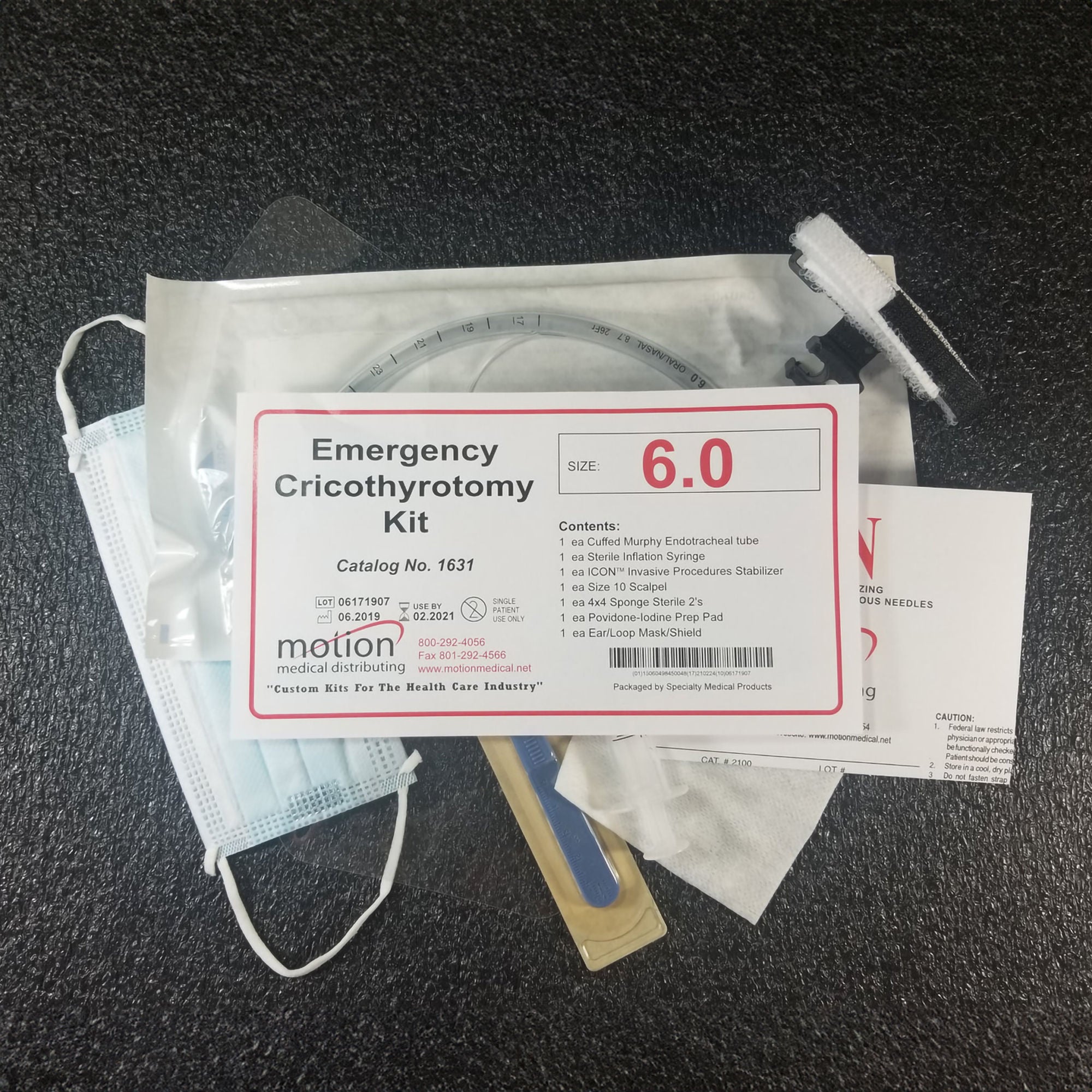 Motion Medical Distributing - 1631 Cricothyrotomy Kit